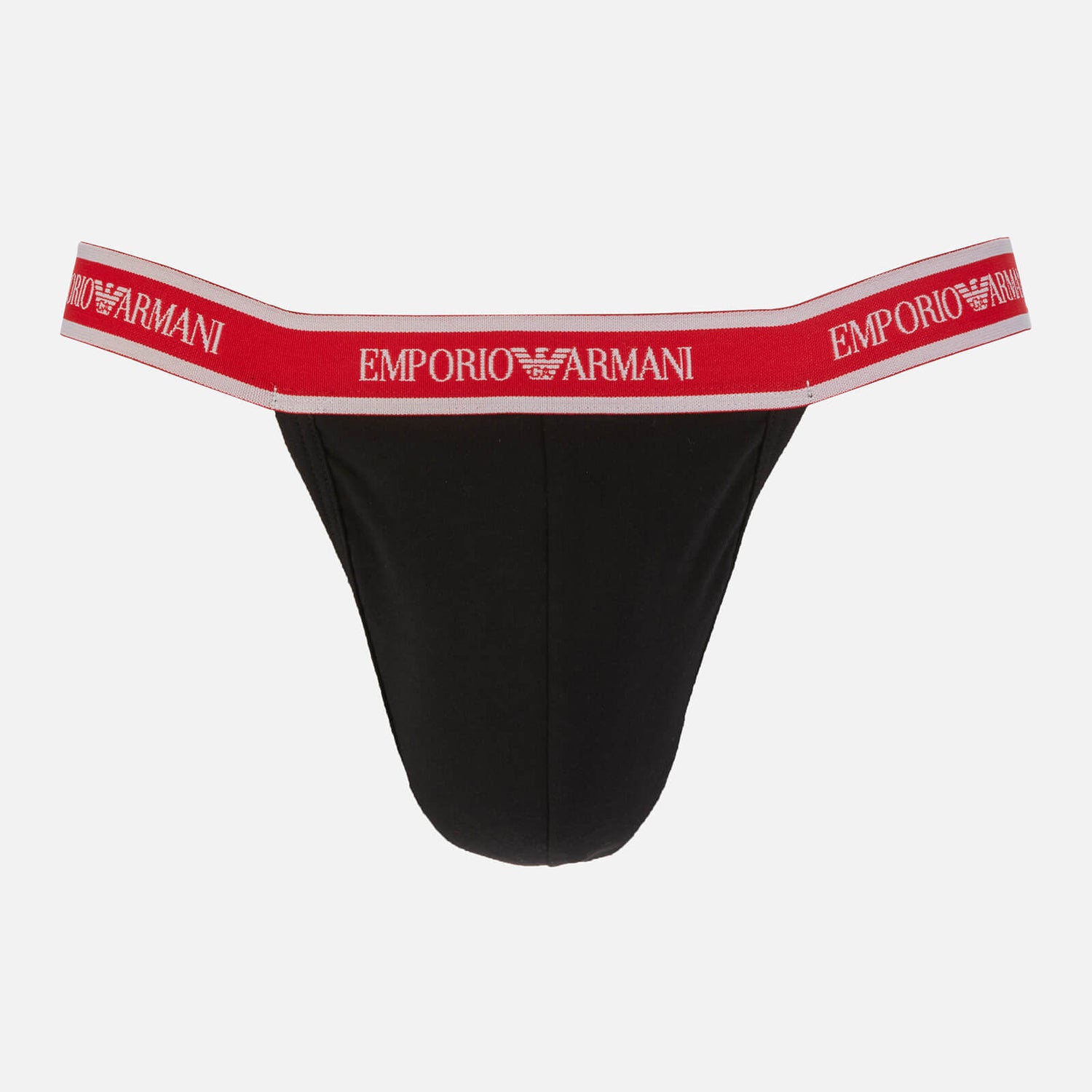Emporio Armani Men's 2Pack Core Logoband Jock Straps Black