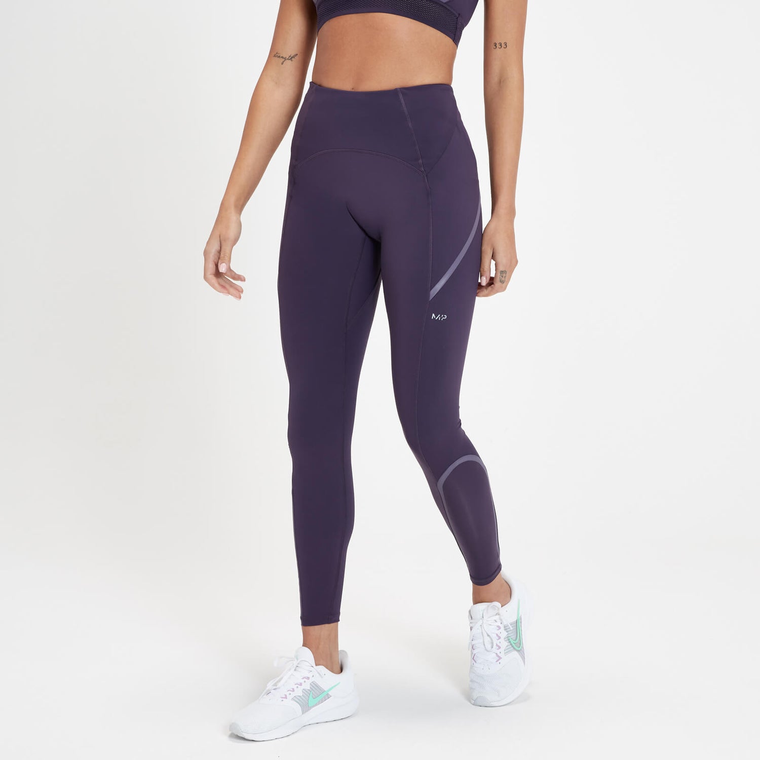 MP Women's Velocity Ultra Reflective Leggings Plum MP™ Apparel