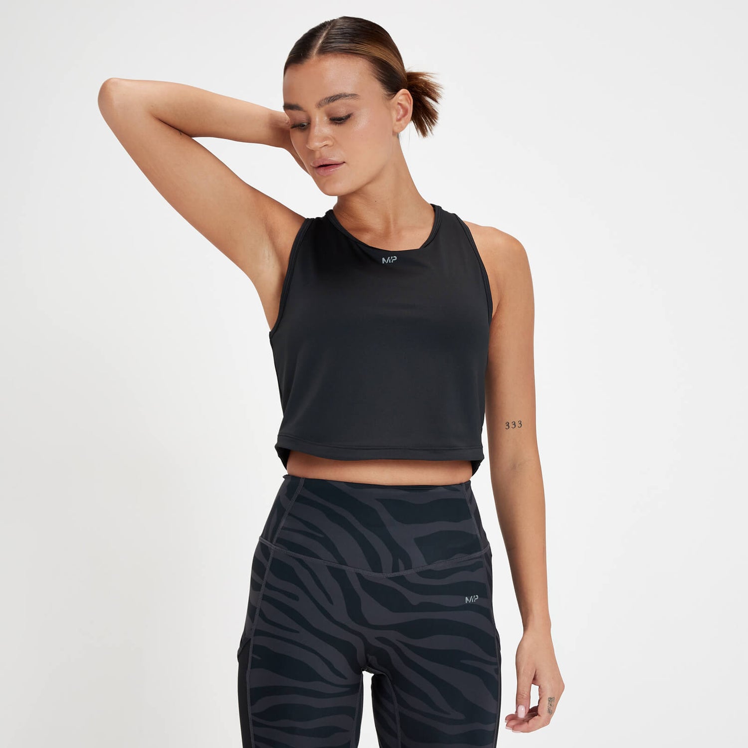 MP Women's Tempo Cropped Vest Black MYPROTEIN™