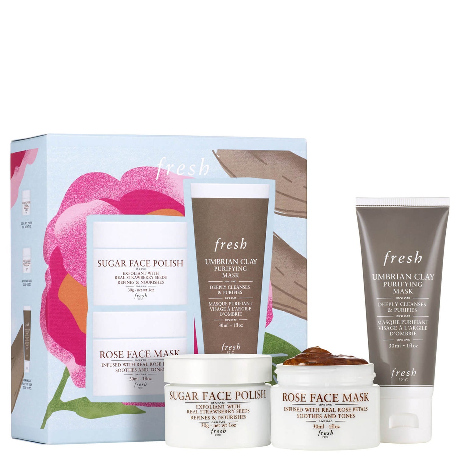 Fresh Smooth and Soften Face Mask Gift Set - LOOKFANTASTIC