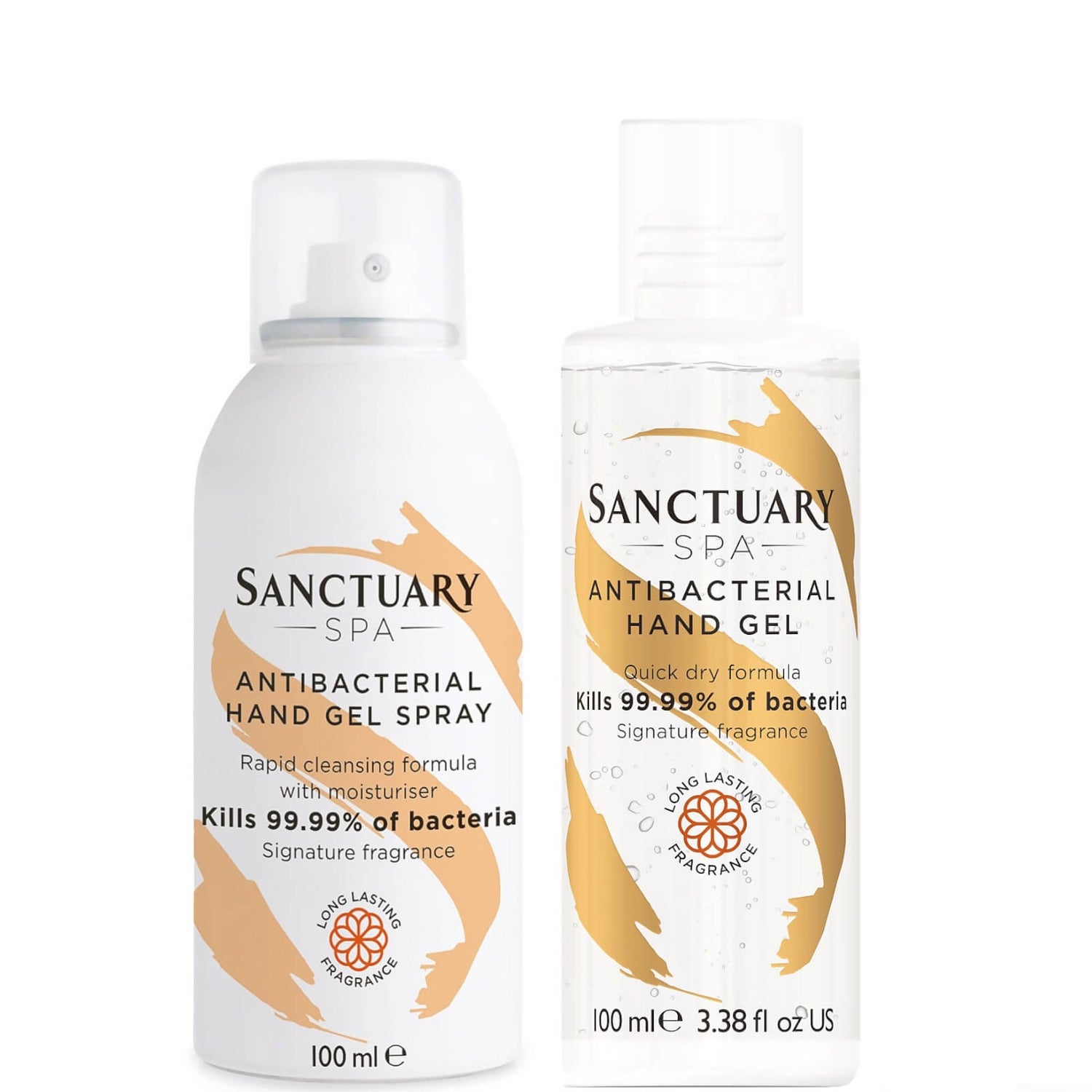 Sanctuary Spa Hand Sanitiser Spray and Antibacterial Gel Duo 룩판타스틱