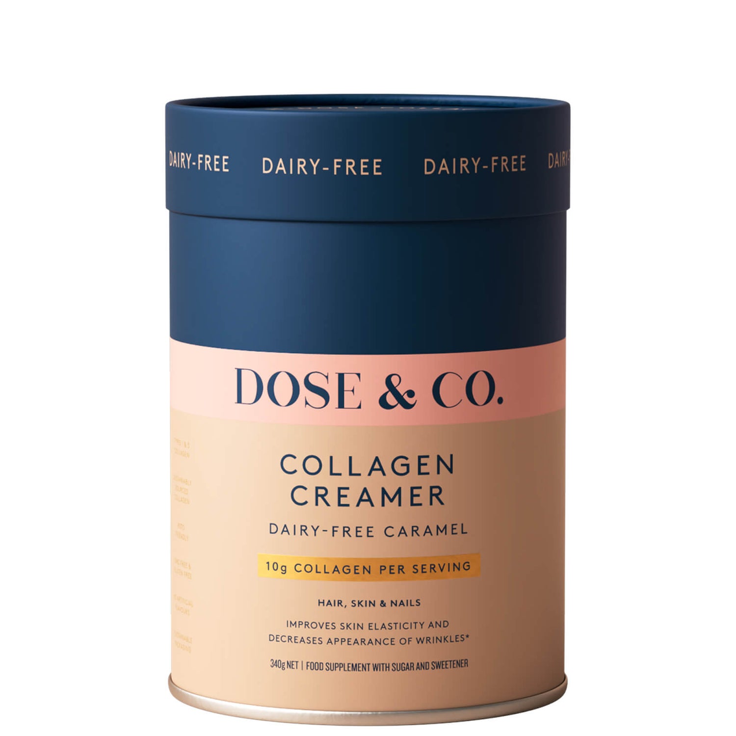 Dose & Co Dairy Free Collagen Creamer Caramel LOOKFANTASTIC