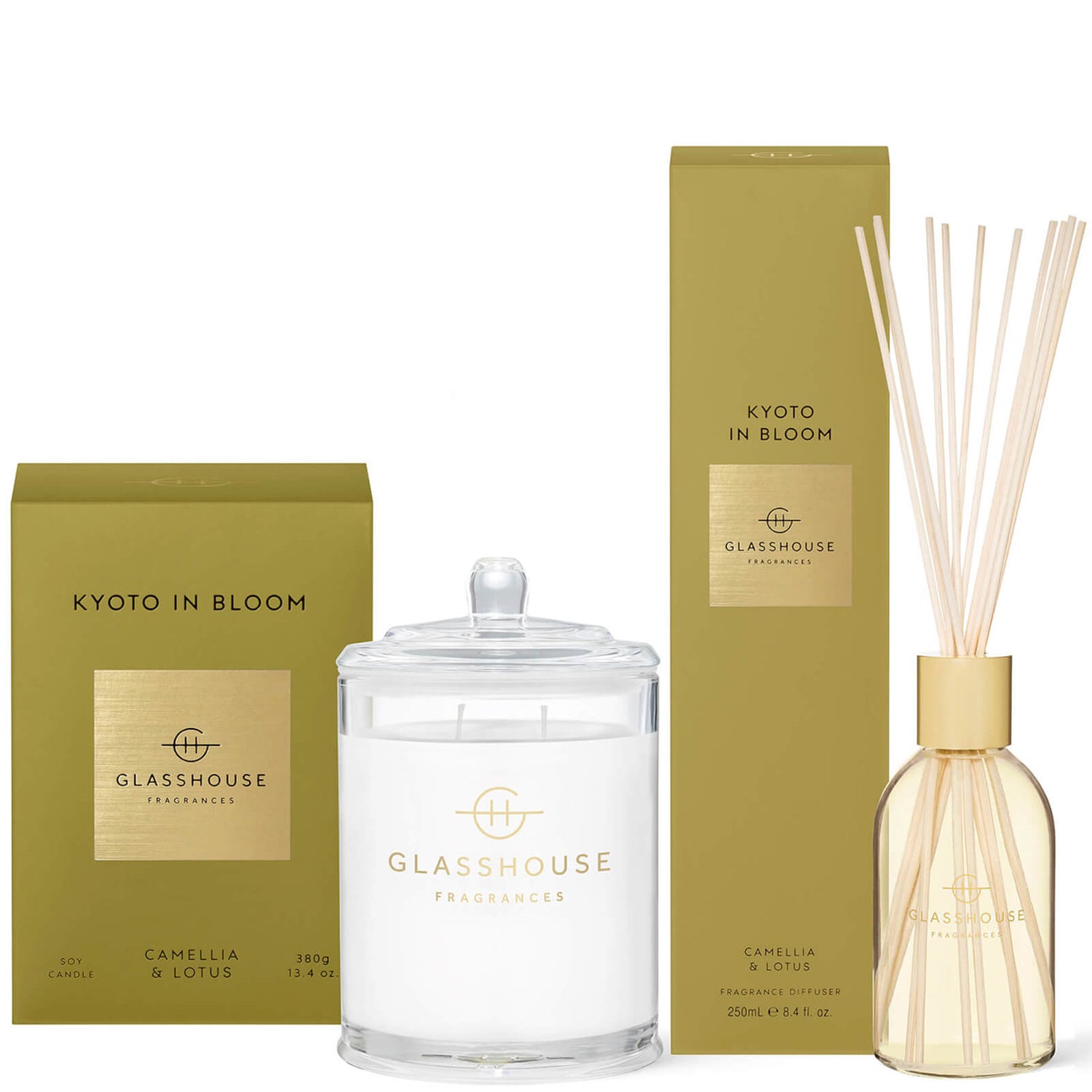 Glasshouse Fragrances Kyoto in Bloom Candle and Liquid Diffuser Buy