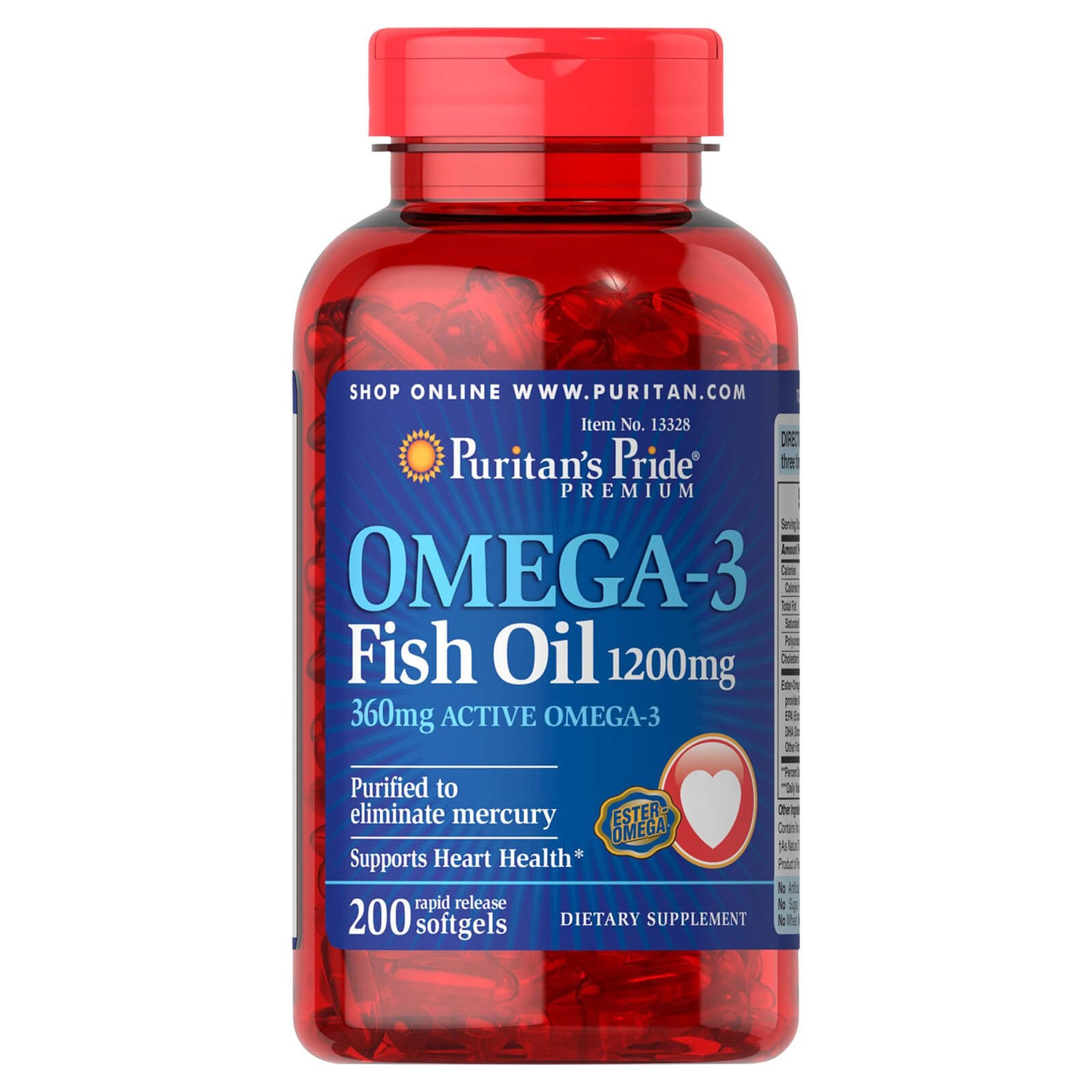 Puritan's Pride Triple Omega 369 120 Softgels, 40 OFF
