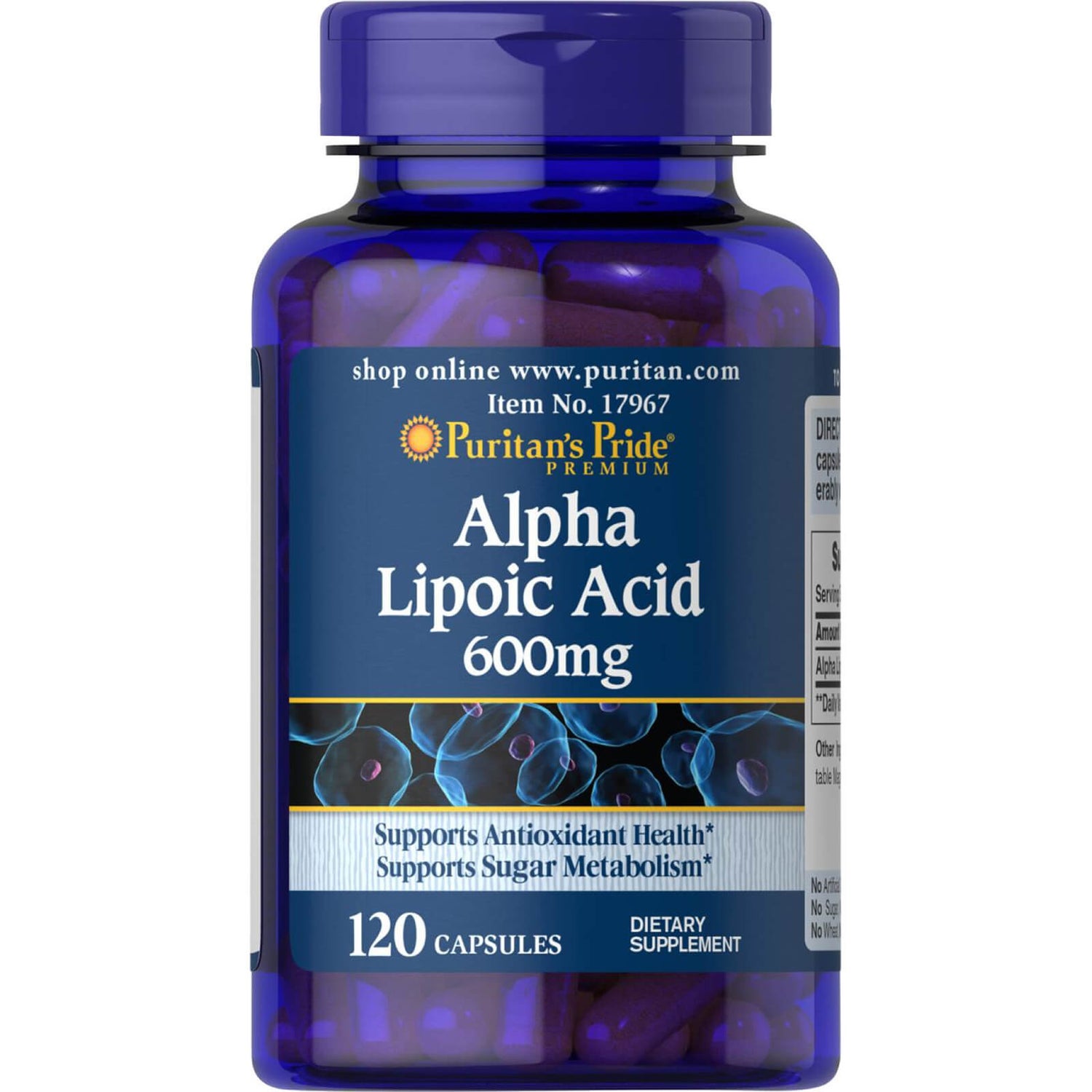 Puritan's Pride Alpha Lipoic Acid 600mg Every Health