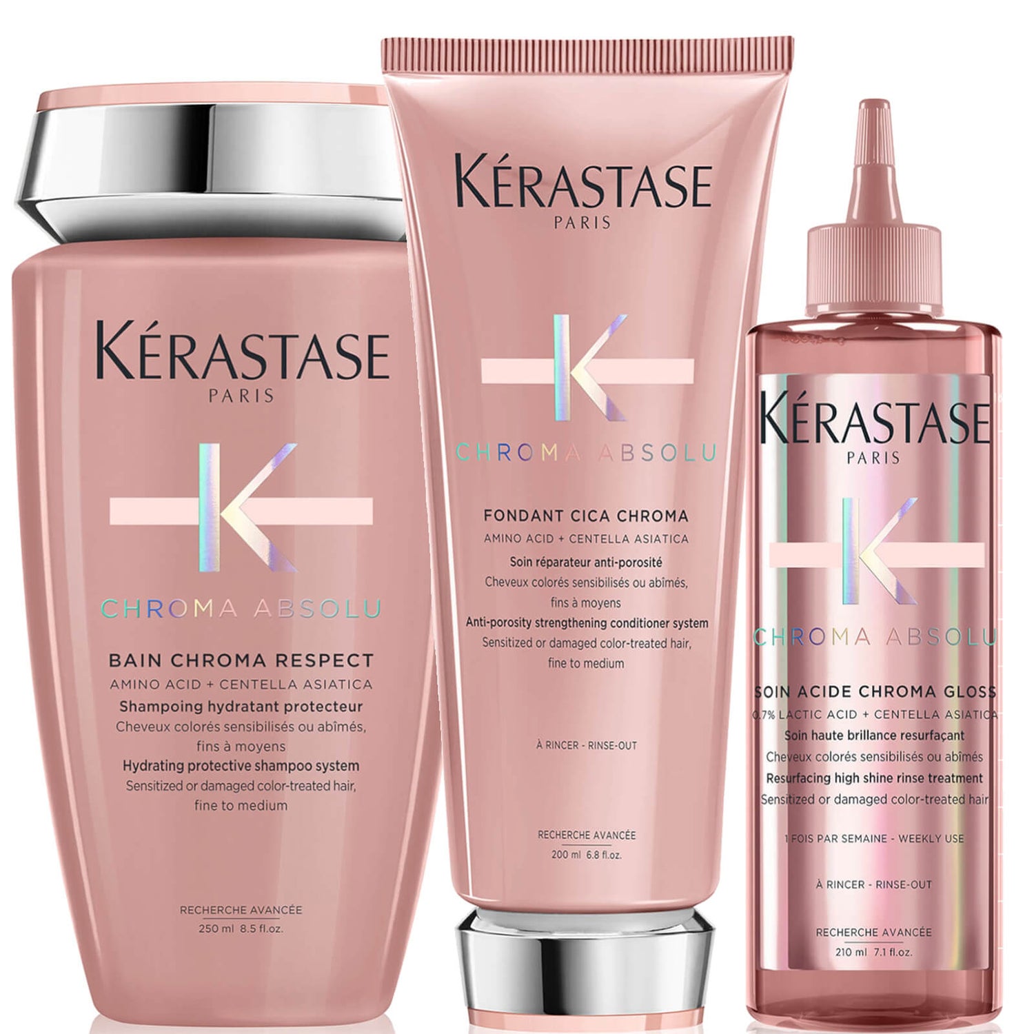 Kérastase Chroma Absolu Hydrate, Strengthen and Shine Trio LOOKFANTASTIC
