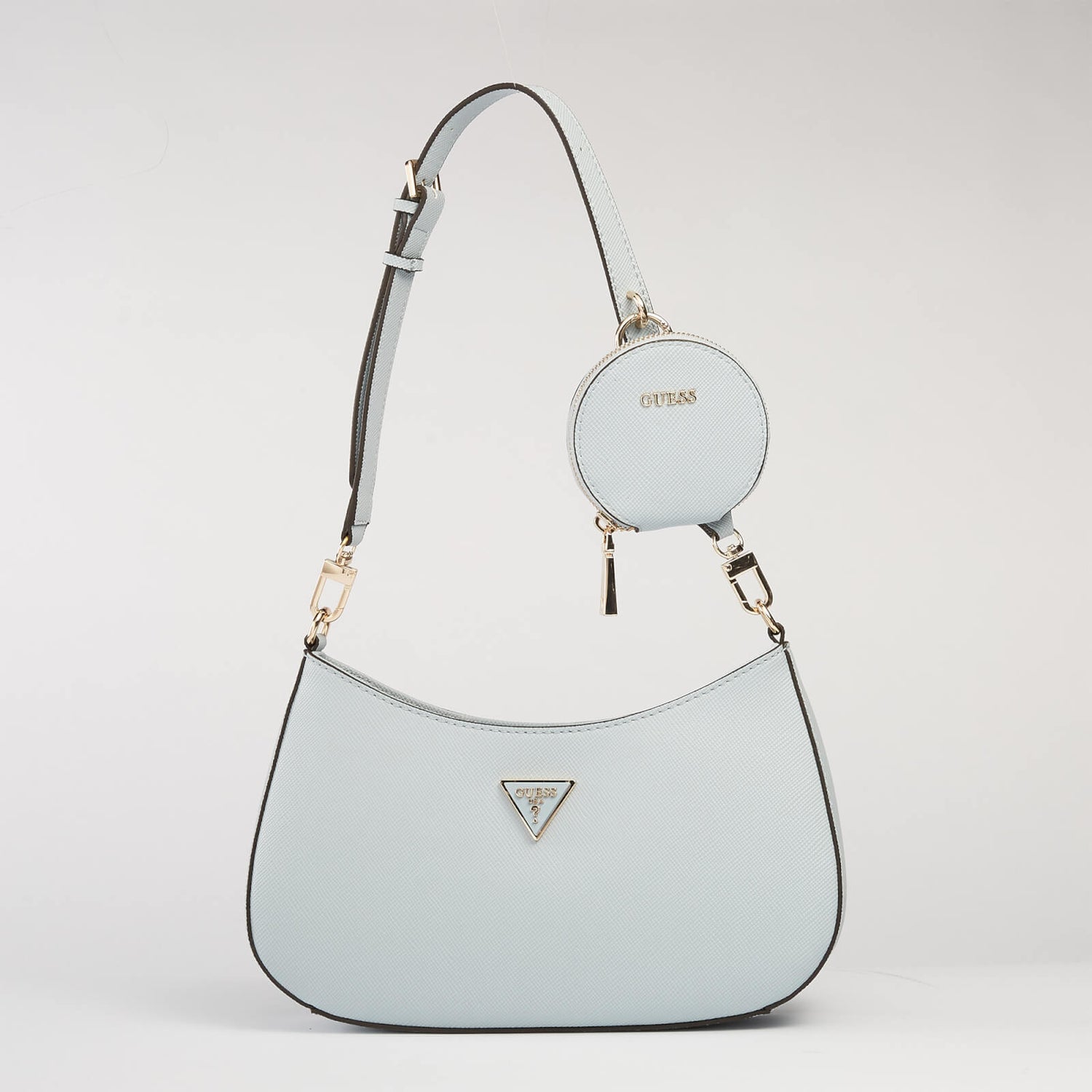 Guess Women's Alexie Top Zip Shoulder Bag Pale Cloud