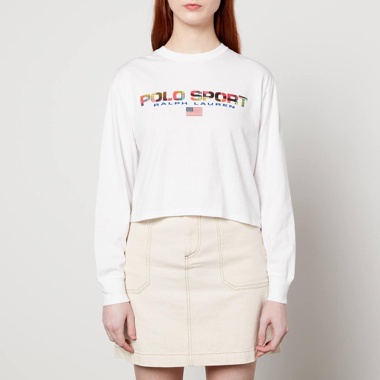 Polo Ralph Lauren Women's Polo Sport Long Sleeve TShirt White