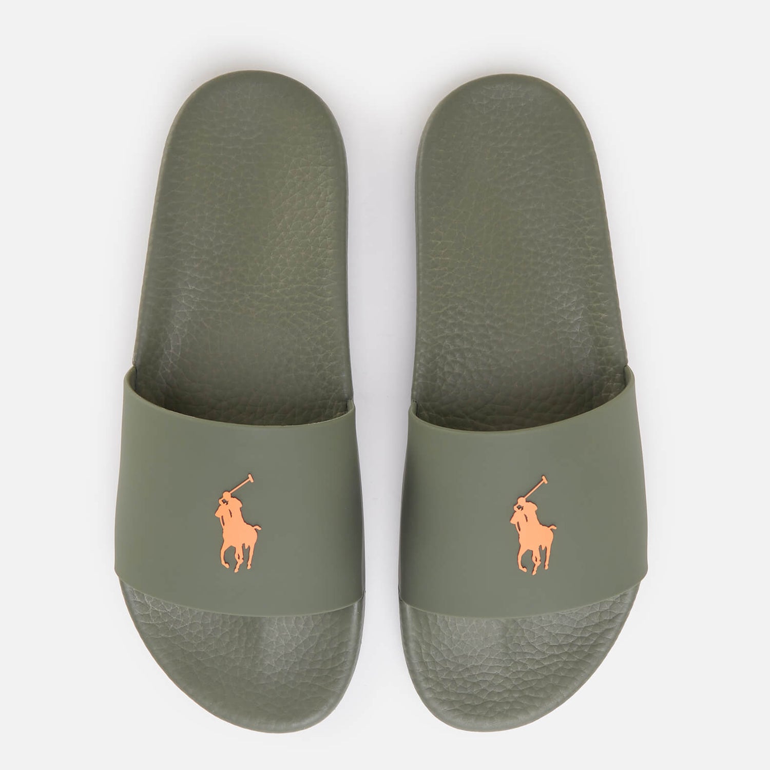 Polo Ralph Lauren Men's Pp Slide Sandals - Army Olive/Sailing Orange PP ...