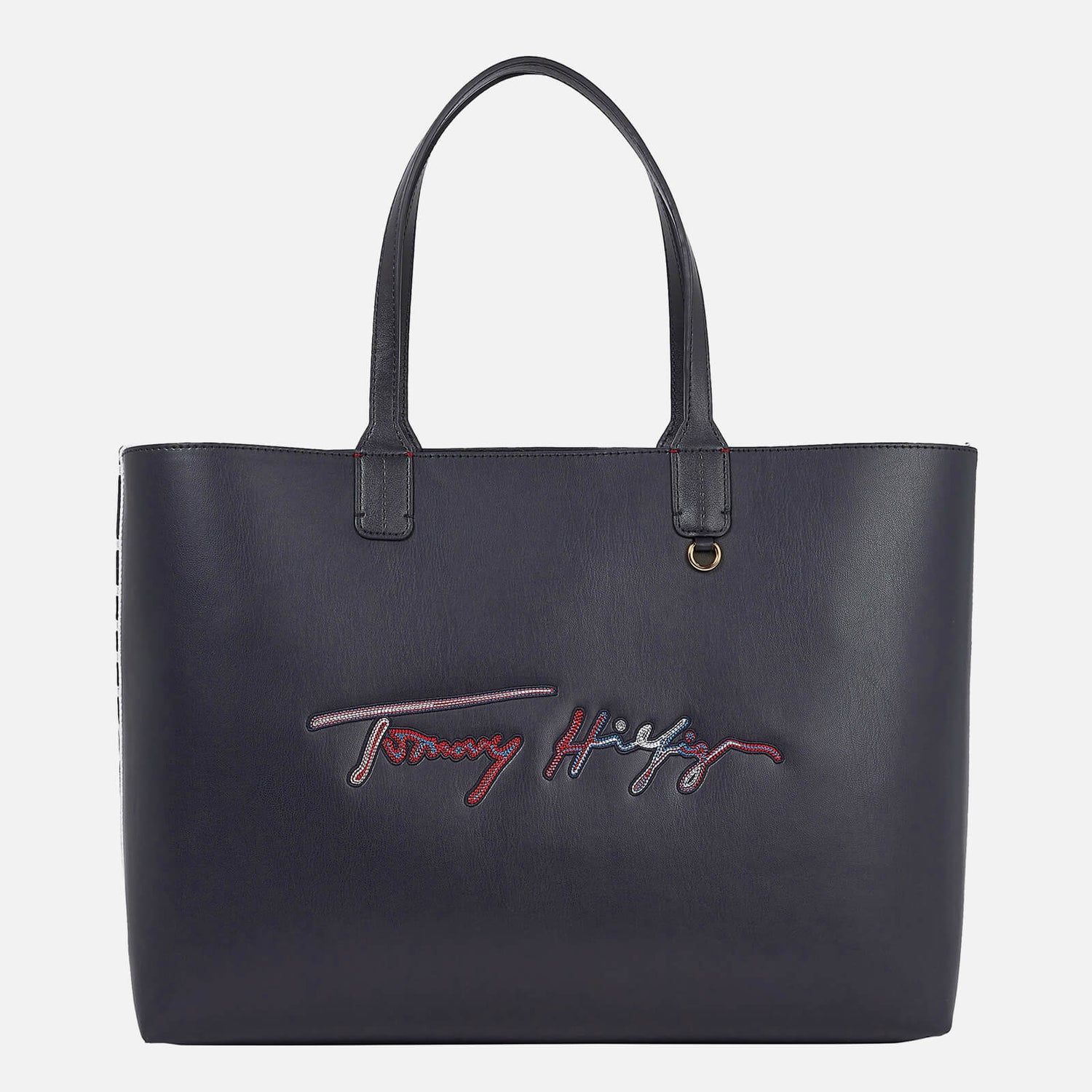Tommy Hilfiger Women's Iconic Tommy Tote Signature Bag Desert Sky
