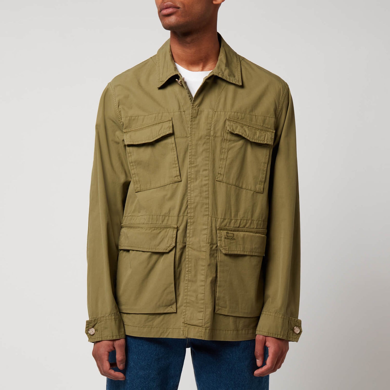 Woolrich Men's Military Cotton Field Jacket - Ivy Green | TheHut.com
