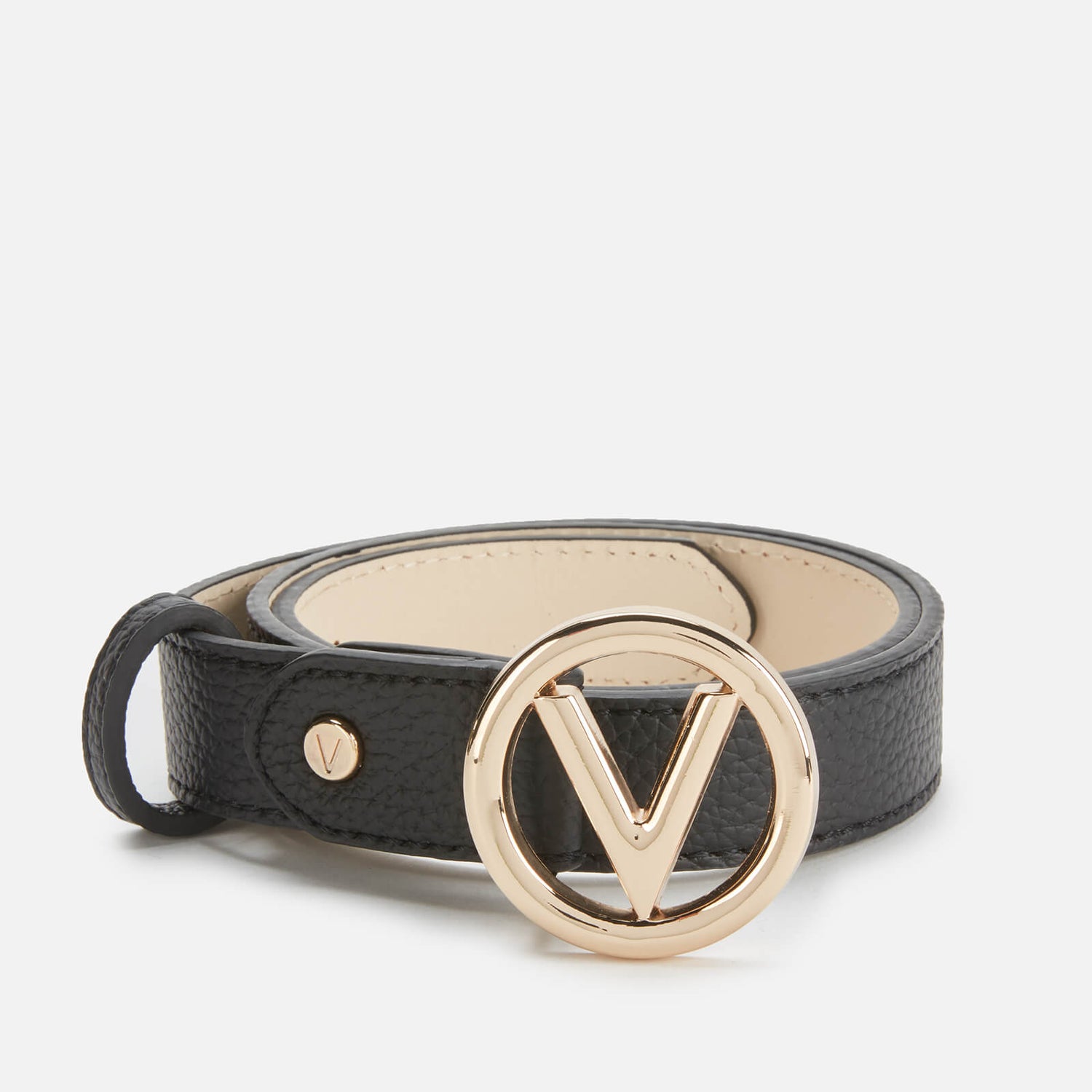 Valentino Bags Women's Round Belt Black/Gold