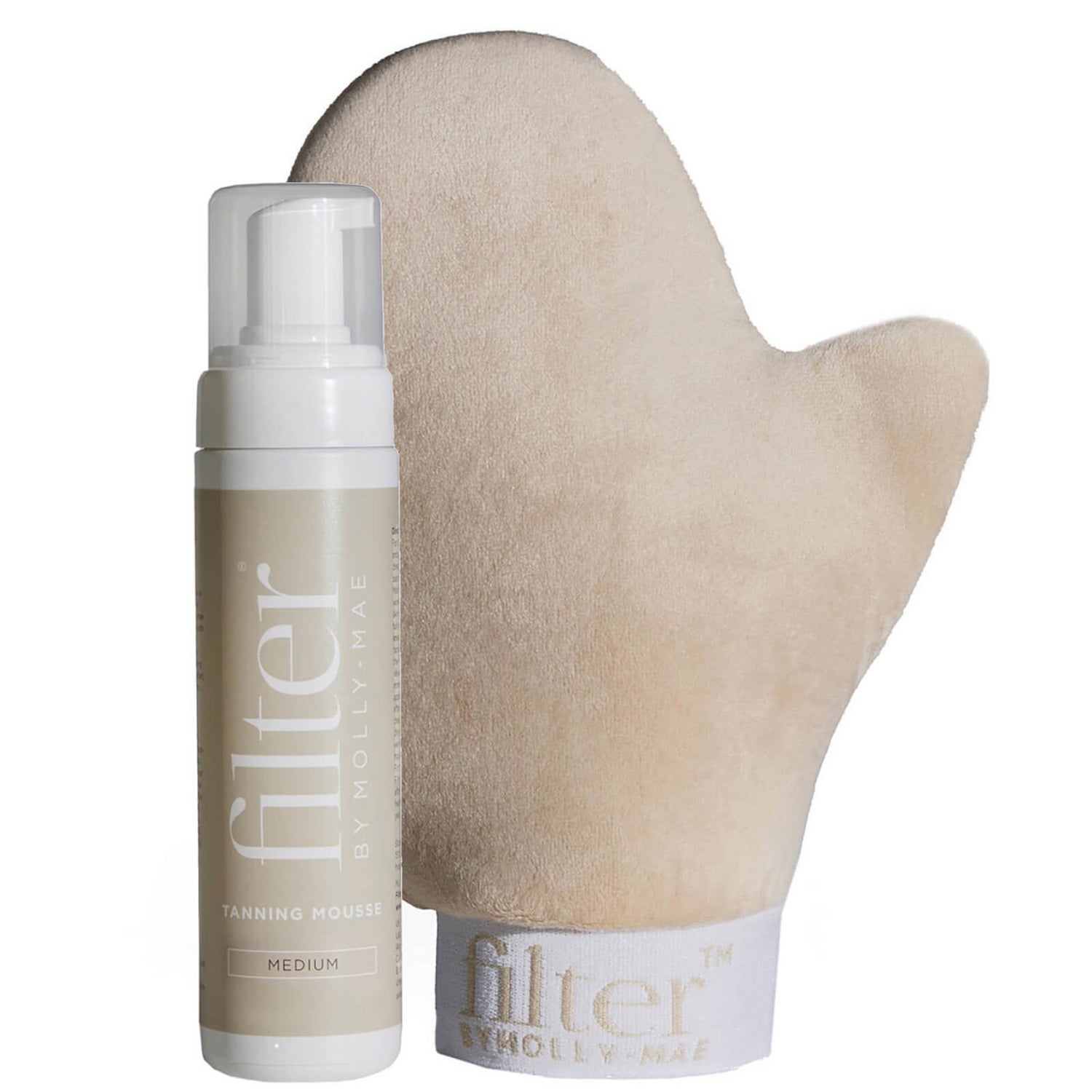 Filter By MollyMae Tanning Mousse and Mitt Medium LOOKFANTASTIC