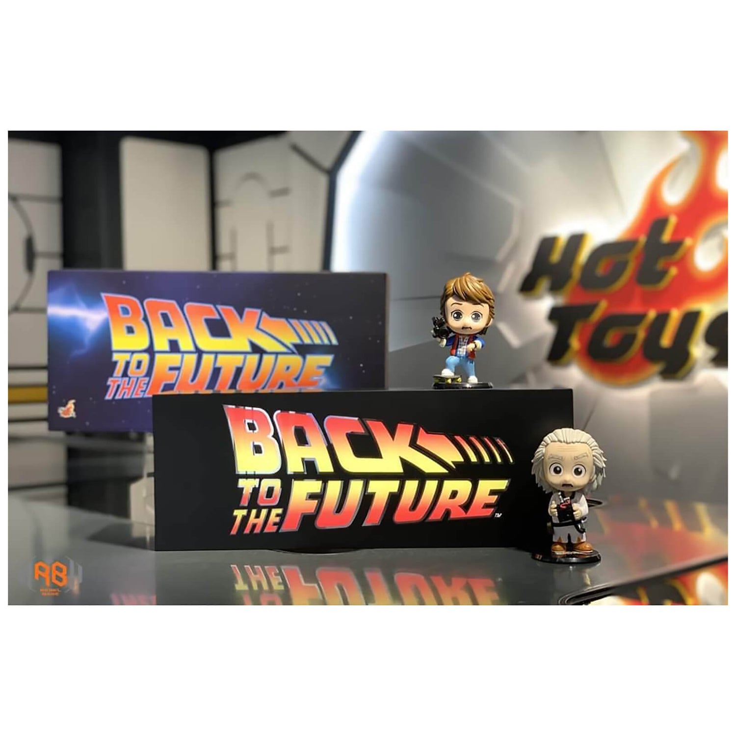 Hot Toys Back to the Future Logo Lightbox Merchandise Zavvi UK