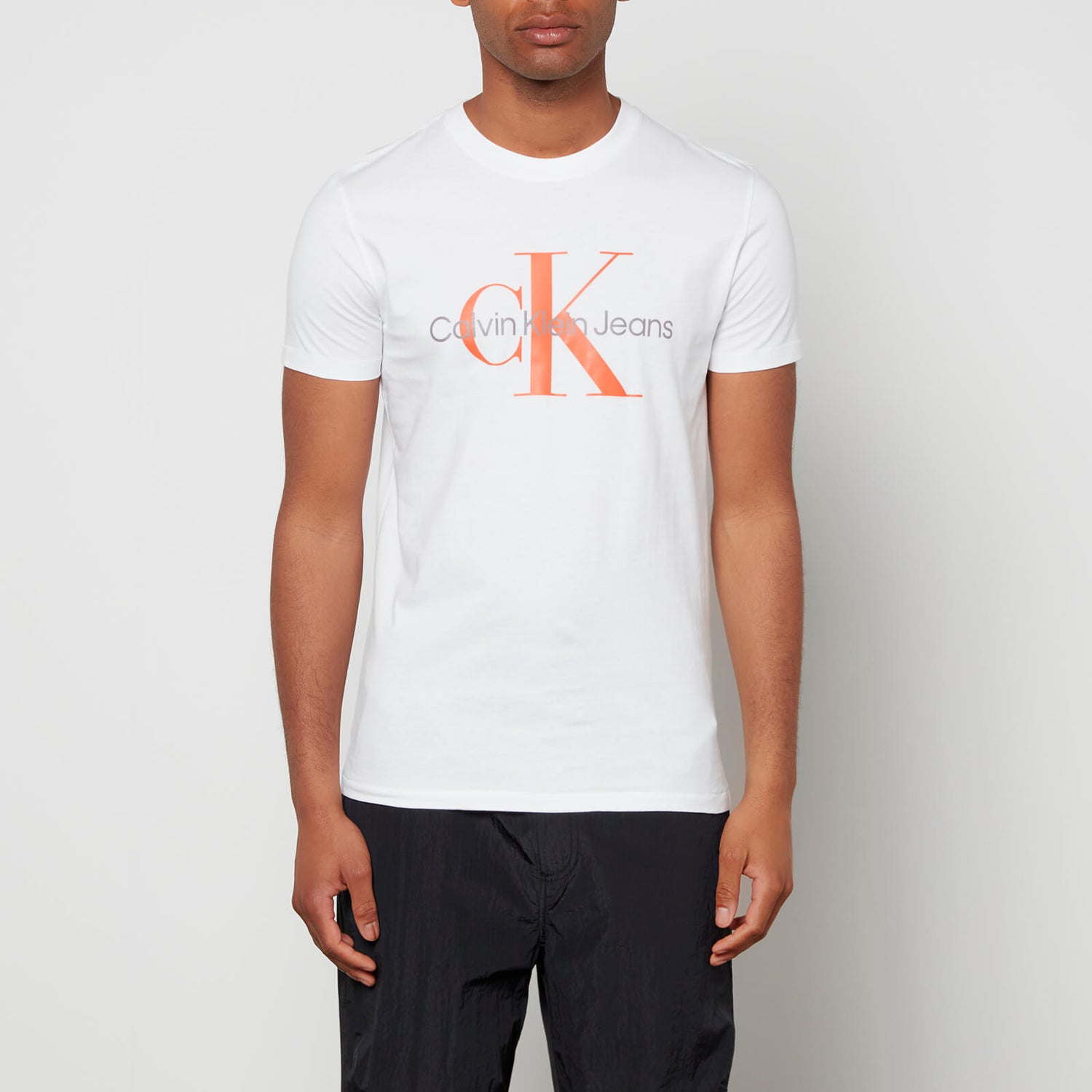 Calvin Klein Jeans Men's Monogram T-Shirt - Bright White | TheHut.com