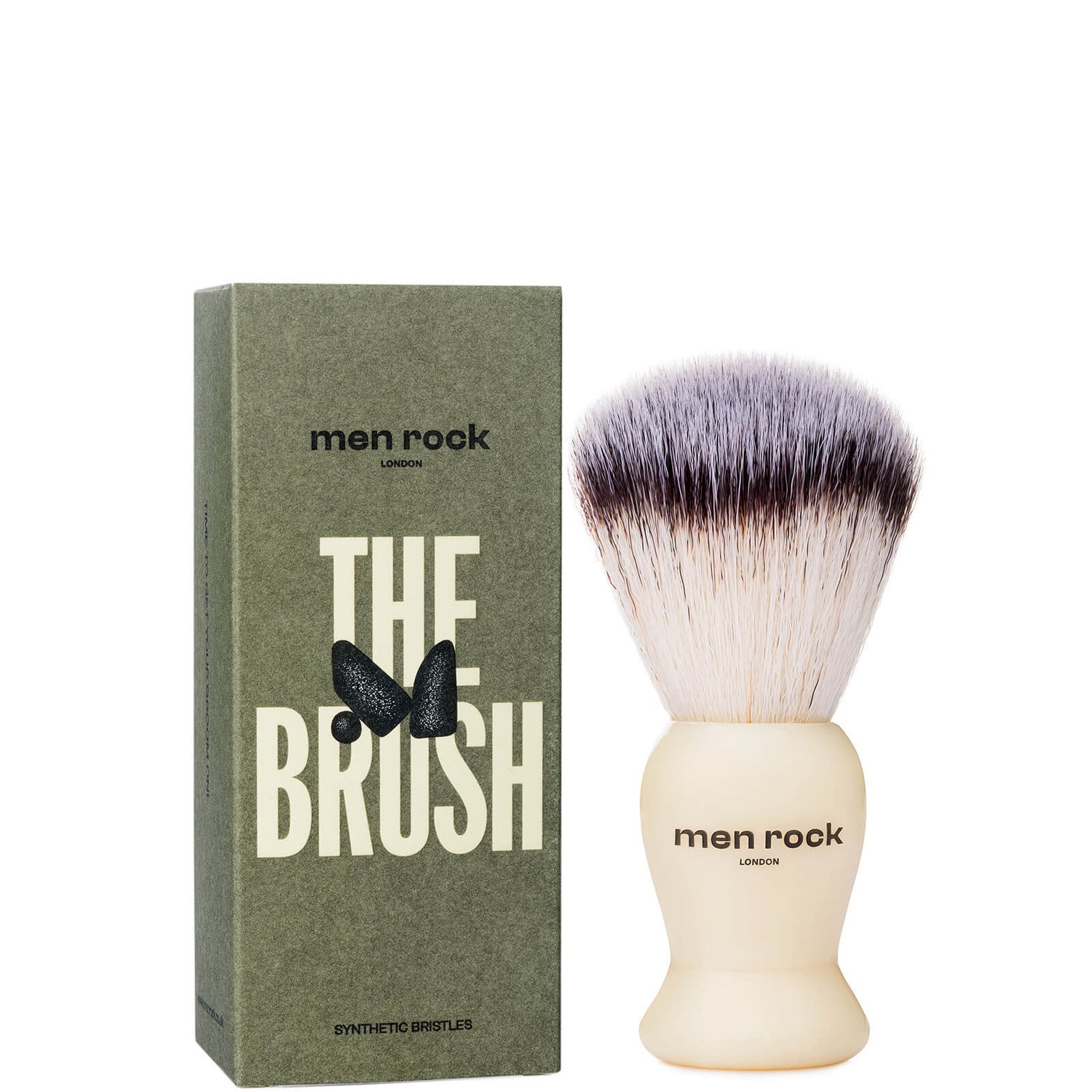 Men Rock Shaving Brush with Synthetic Bristles lookfantastic 台灣站