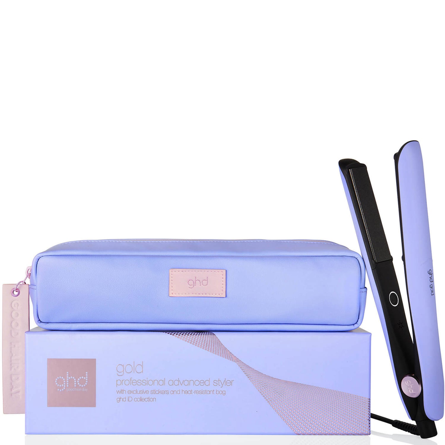 ghd Gold Hair Straightener Fresh Lilac LOOKFANTASTIC