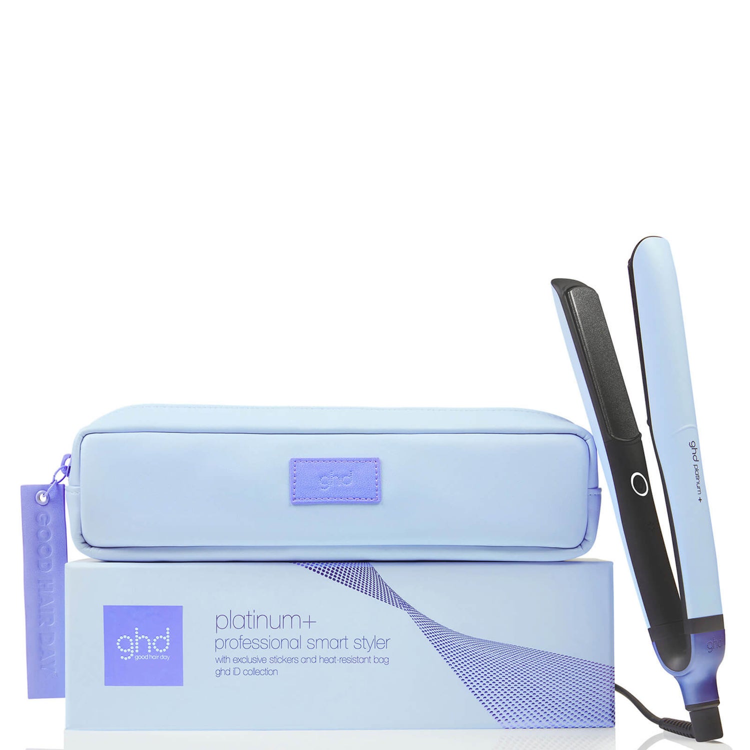 ghd Platinum+ Hair Straightener Pastel Blue Cult Beauty