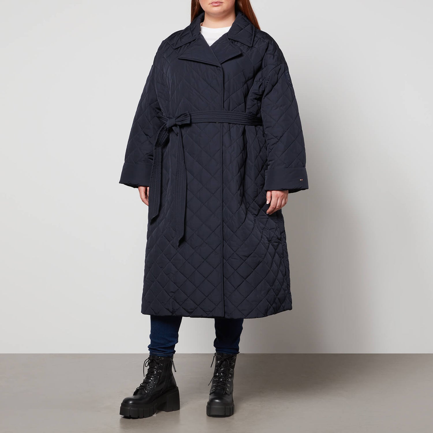 Tommy Hilfiger Curve Sorona Quilted Shell Trench Coat | TheHut.com