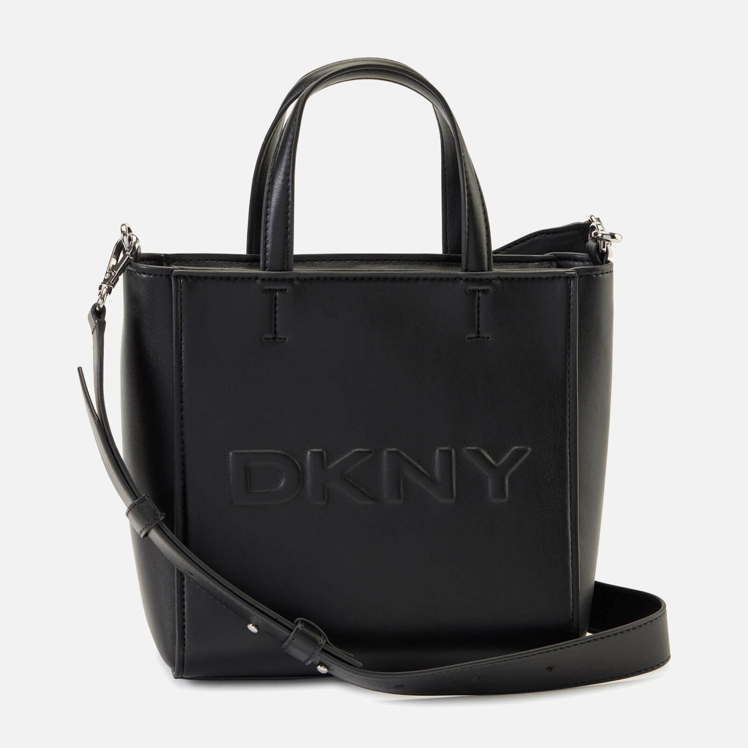 DKNY Women's Tilly Small Tote Bag Black/Silver