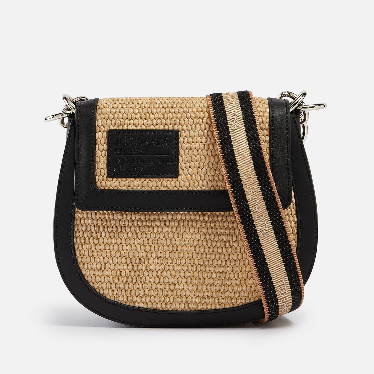 Ted Baker Staceli Raffia and Leather Cross Body Bag TheHut.de