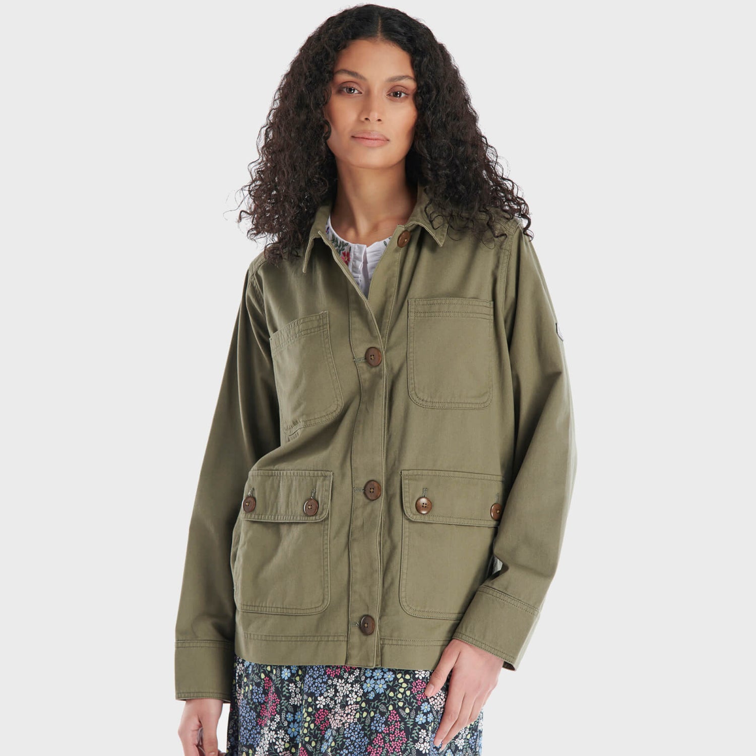 Barbour Coltsfoot Casual Cotton-Twill Jacket | TheHut.com