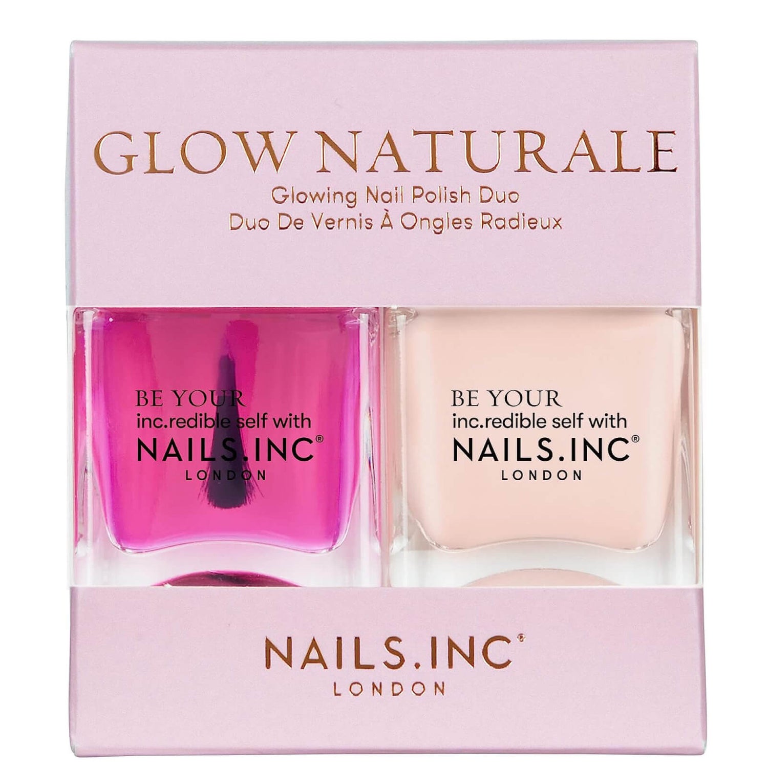 nails inc. Glow Naturale Nail Polish Duo lookfantastic Singapore