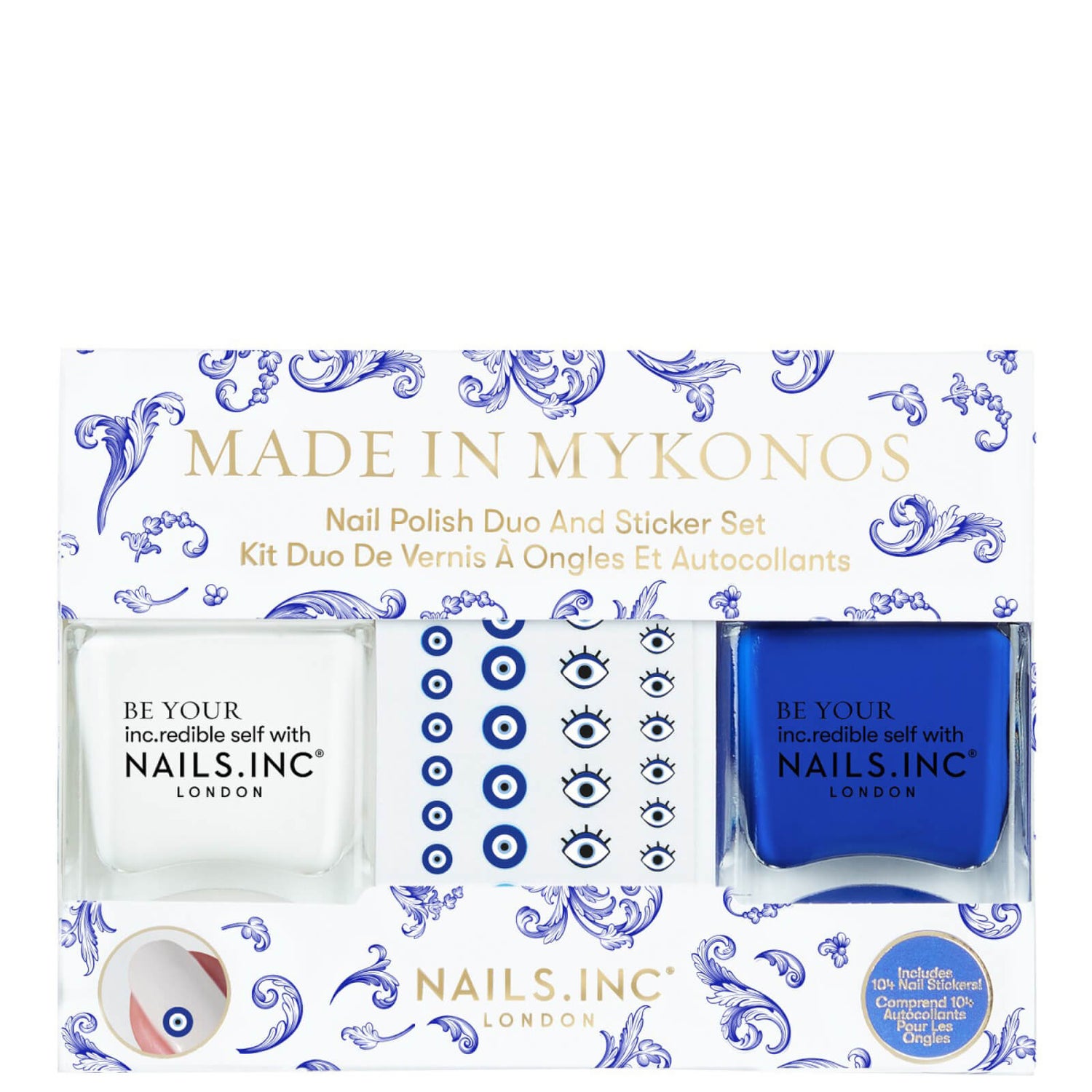 nails inc. Made In Mykonos Nail Polish Duo Cult Beauty