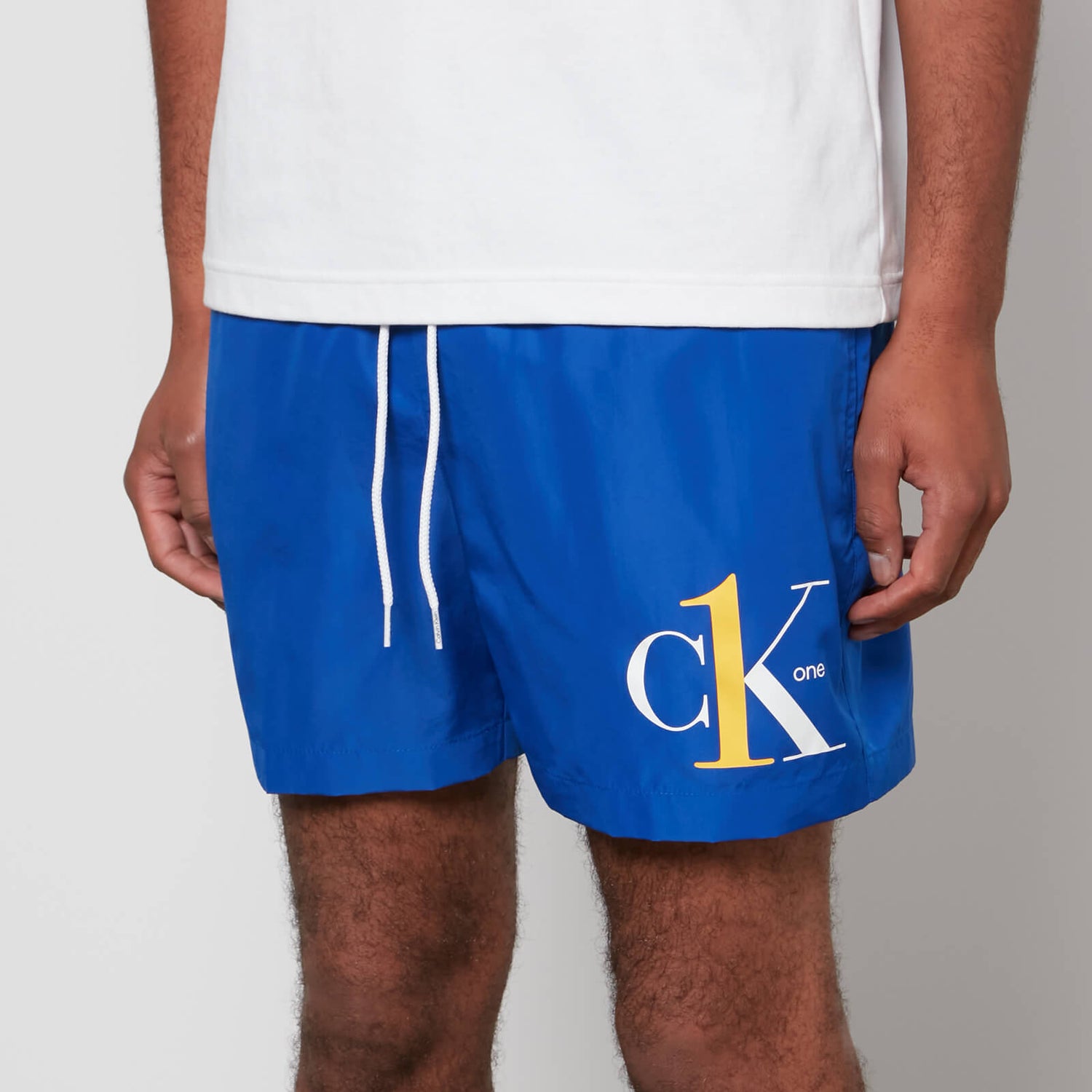 Calvin Klein Medium Length Drawstring Shell Swim Shorts | TheHut.com