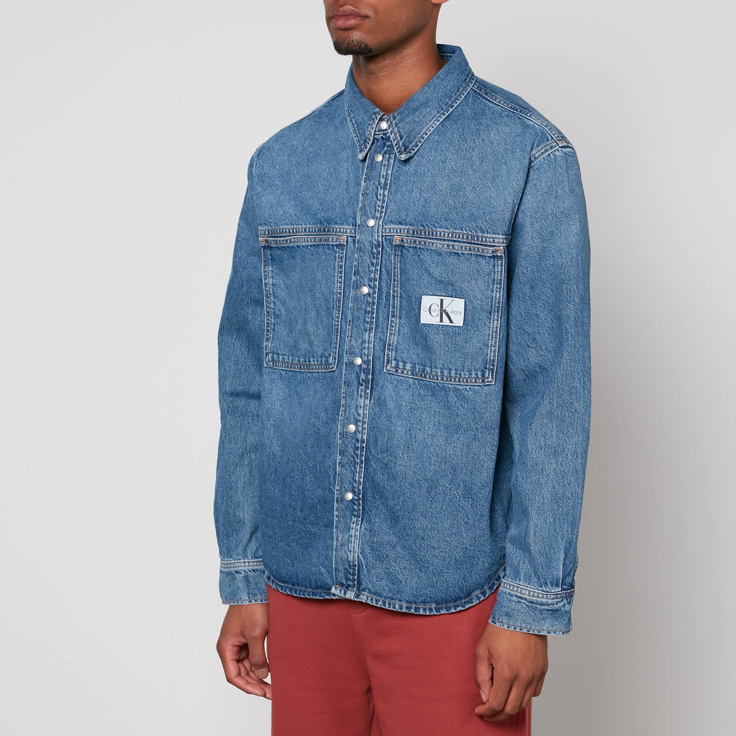 Calvin Klein Jeans Linear Denim Shirt | TheHut.com