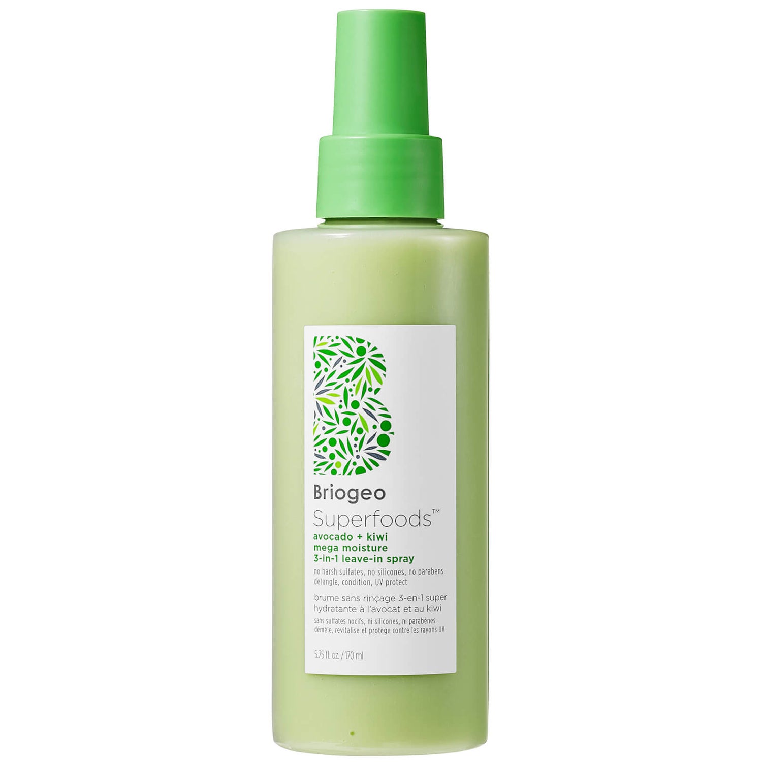 Briogeo Superfoods Avocado and Kiwi Mega Moisture 3In1 LeaveIn Spray