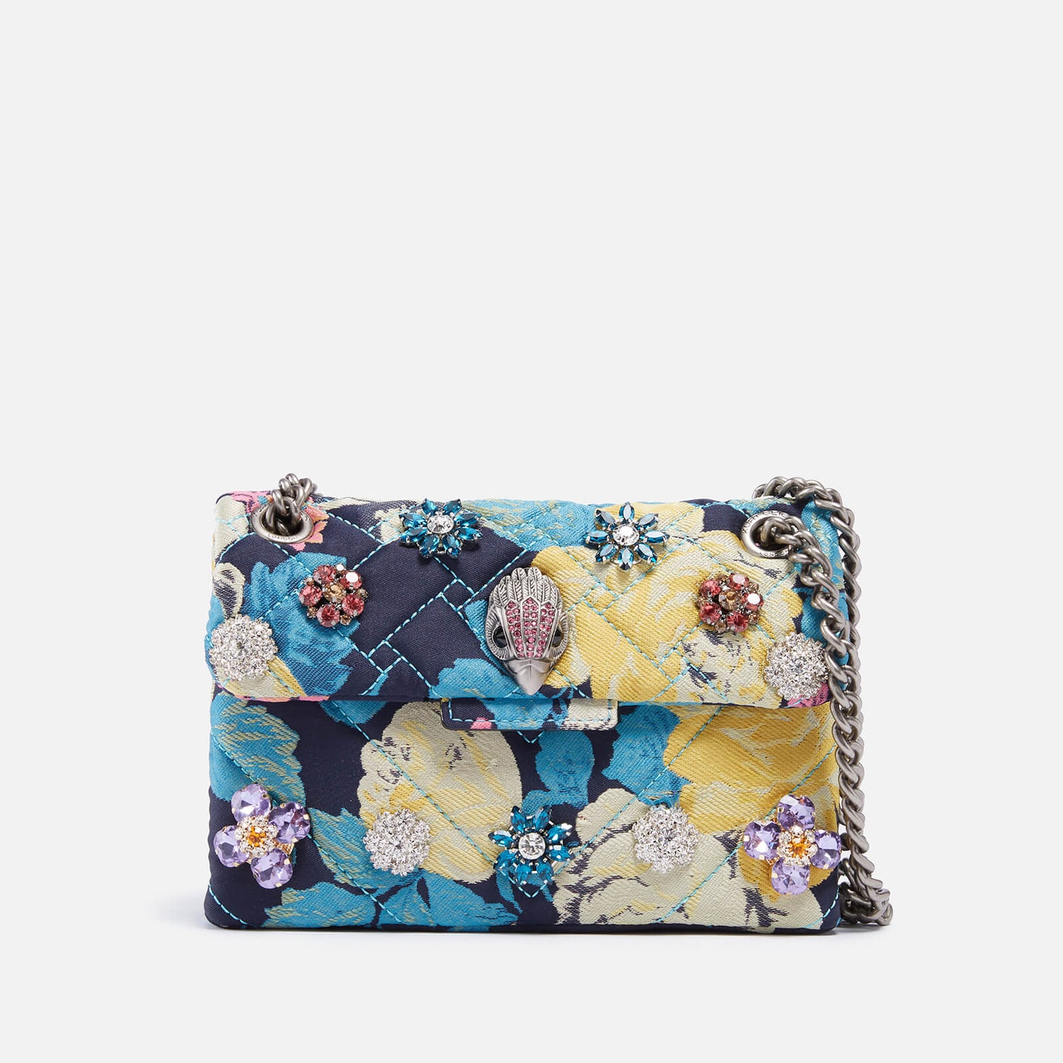 Kurt Geiger London Mini Kensington V Embellished Jacquard Bag