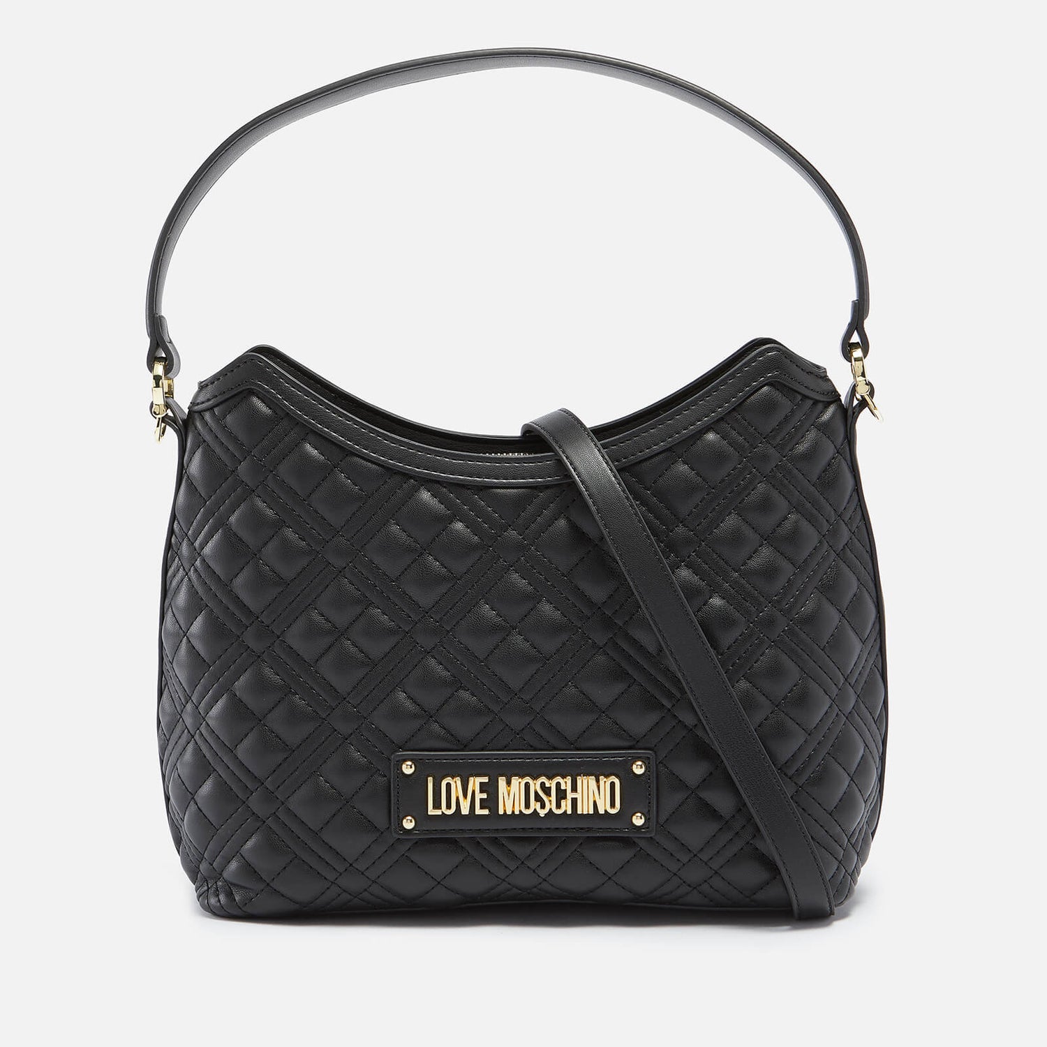 Love Moschino Women's Quilted Hobo Bag Black