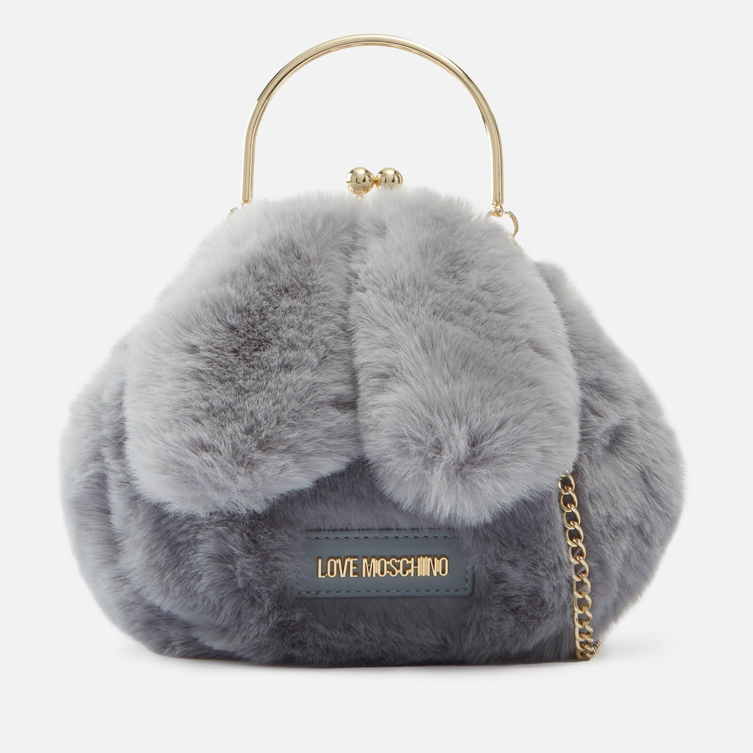 Love Moschino Bunny Faux Fur Cross Body Bag