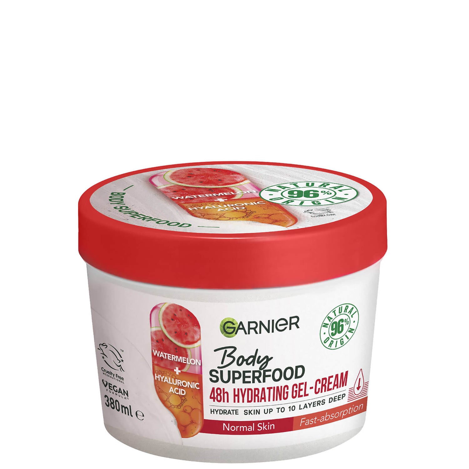 Garnier Body Superfood, Hydrating GelCream, Watermelon and Hyaluronic