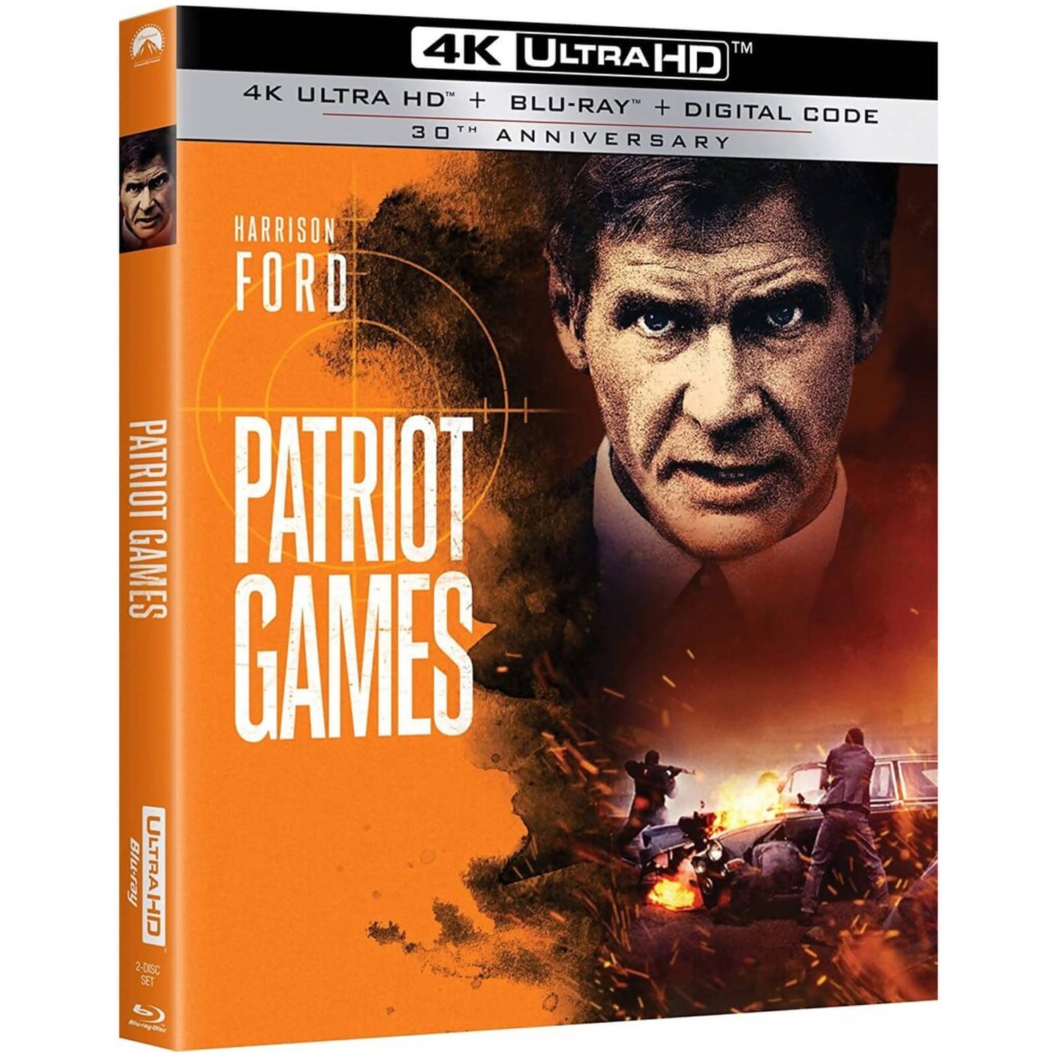 Patriot Games 30th Anniversary 4K Ultra HD Bluray Zavvi UK
