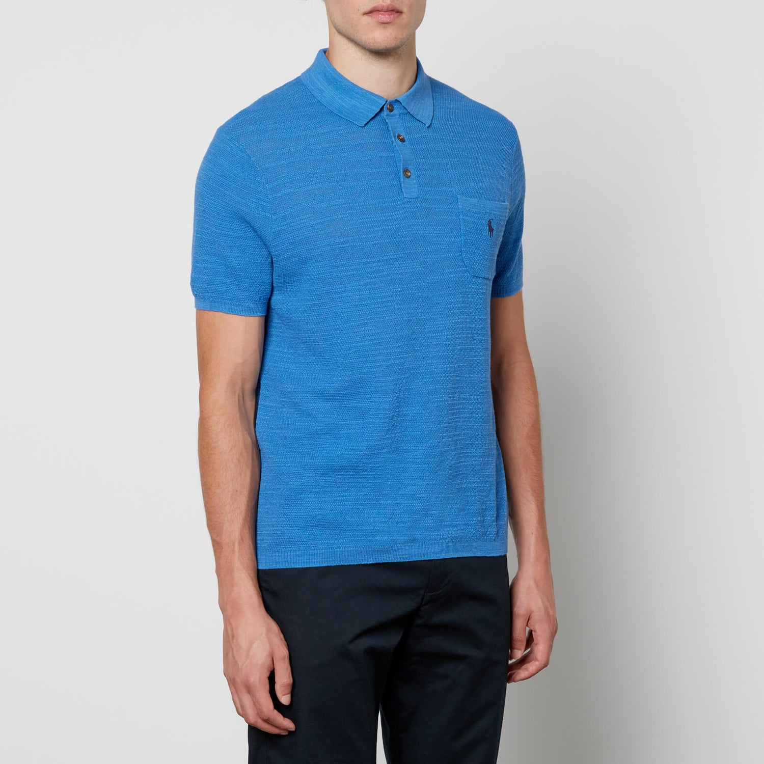 Polo Ralph Lauren Cotton and Linen-Blend Polo Shirt | TheHut.com