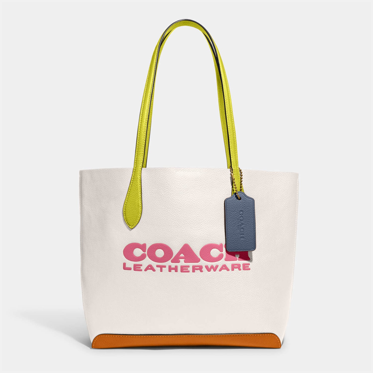 Coach Women's Colorblock Leather Kia Tote Bag - Chalk Multi | TheHut.com
