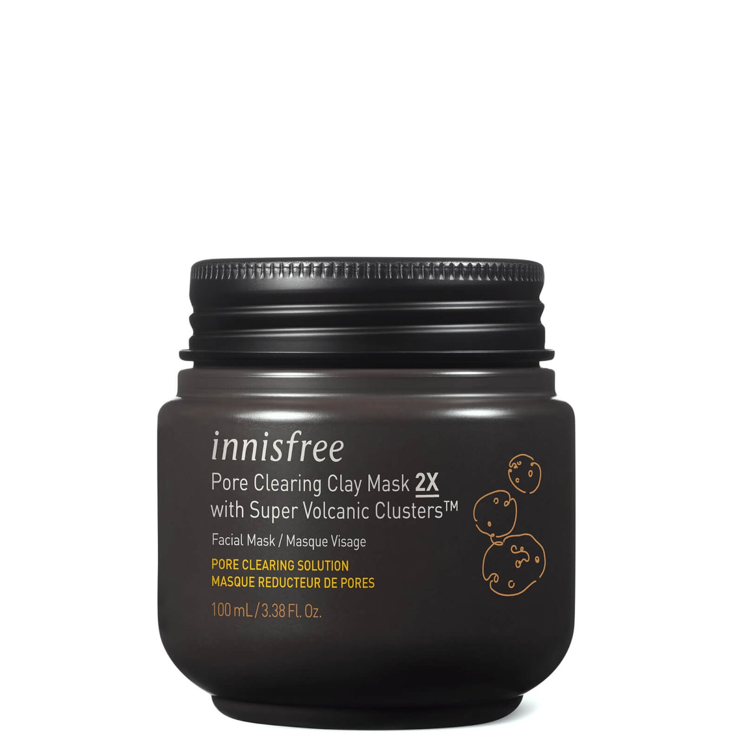 INNISFREE Pore Clearing Clay Mask 2X with Super Volcanic Clusters 100ml