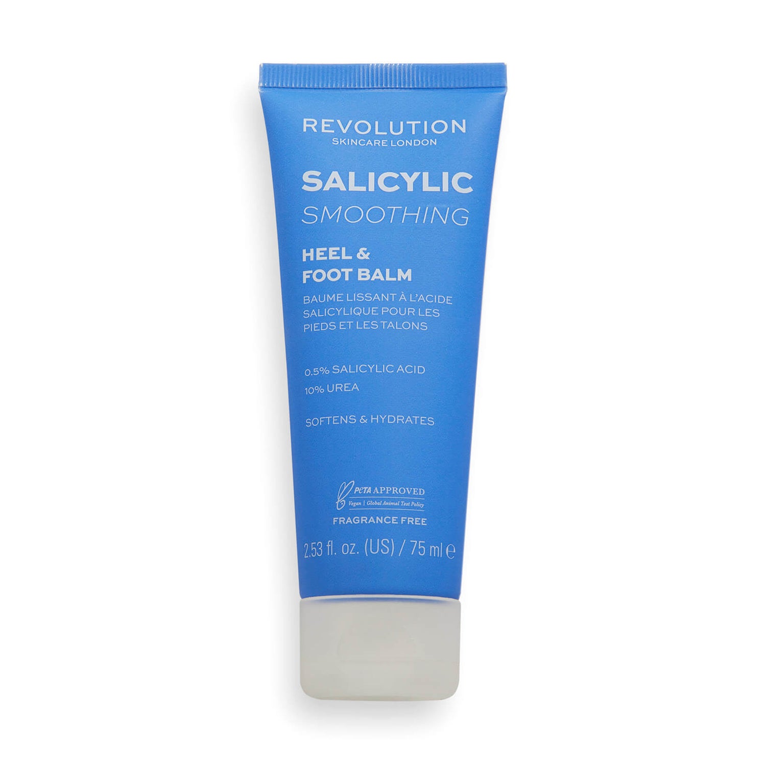 Revolution Skincare BHA Salicylic Acid and Urea Smoothing Foot Balm 75ml LOOKFANTASTIC