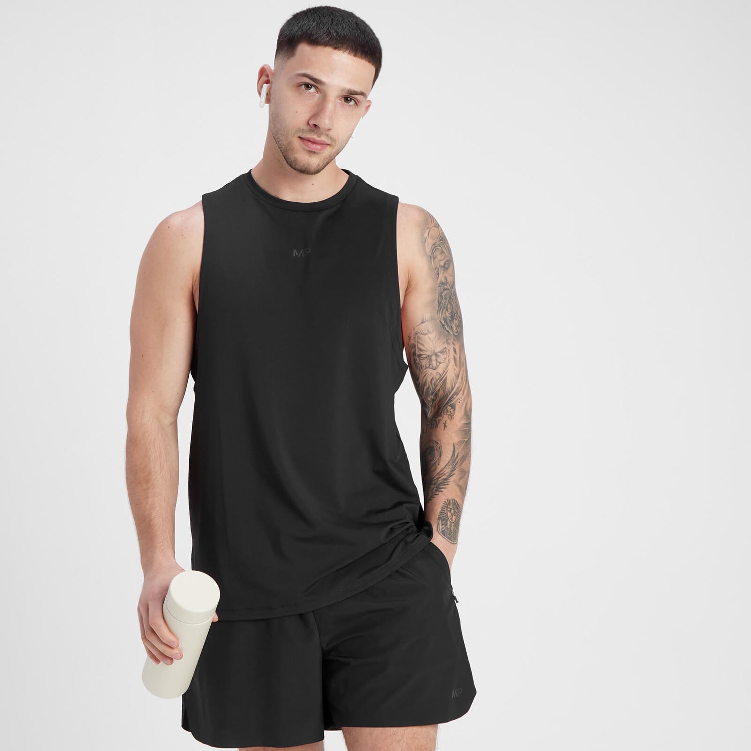 Canotta Uomo Gold's Gym - Tank Top Maniche Profonde Per Allenamento
