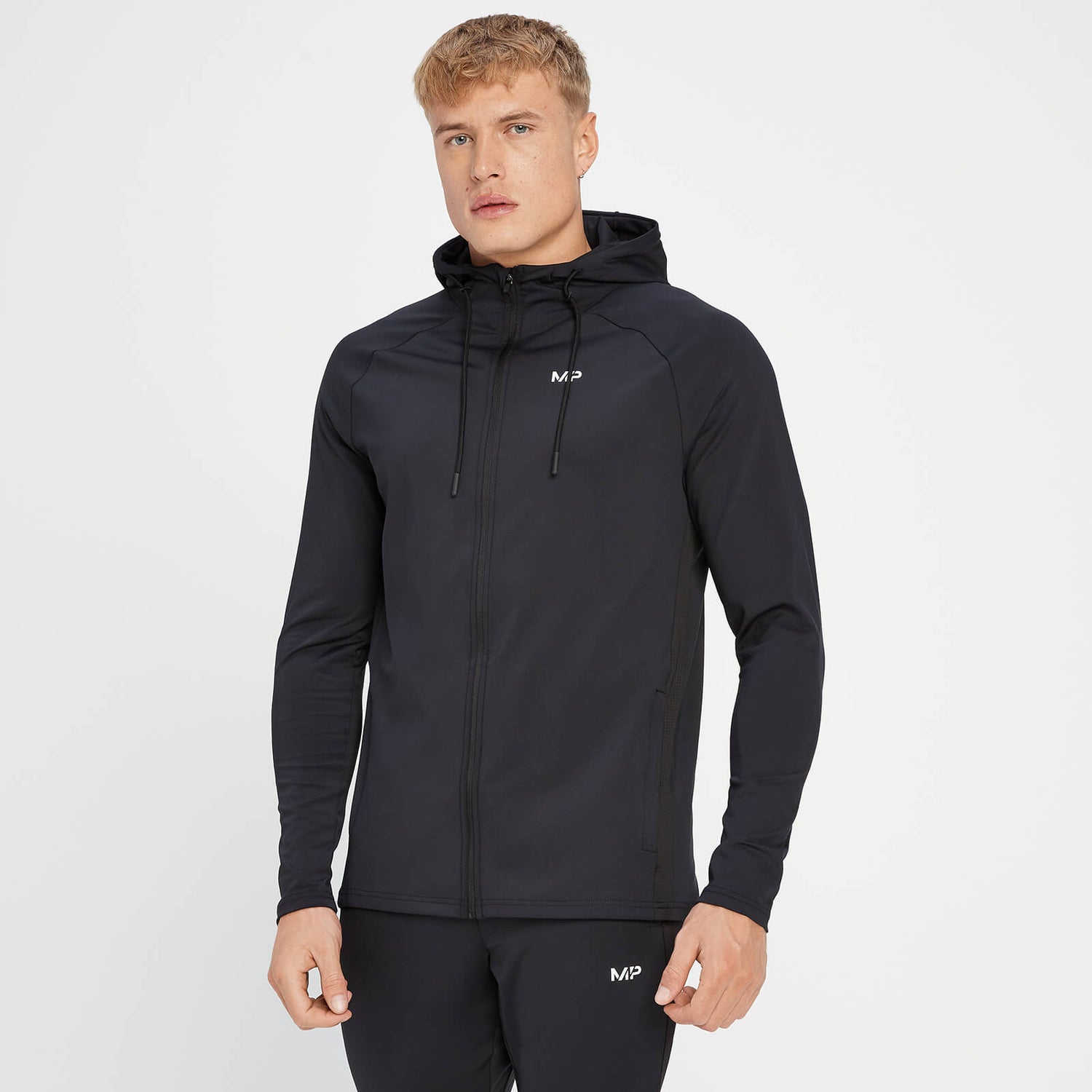 Mp Mens Tempo Hoodie Black Myprotein™ 9865