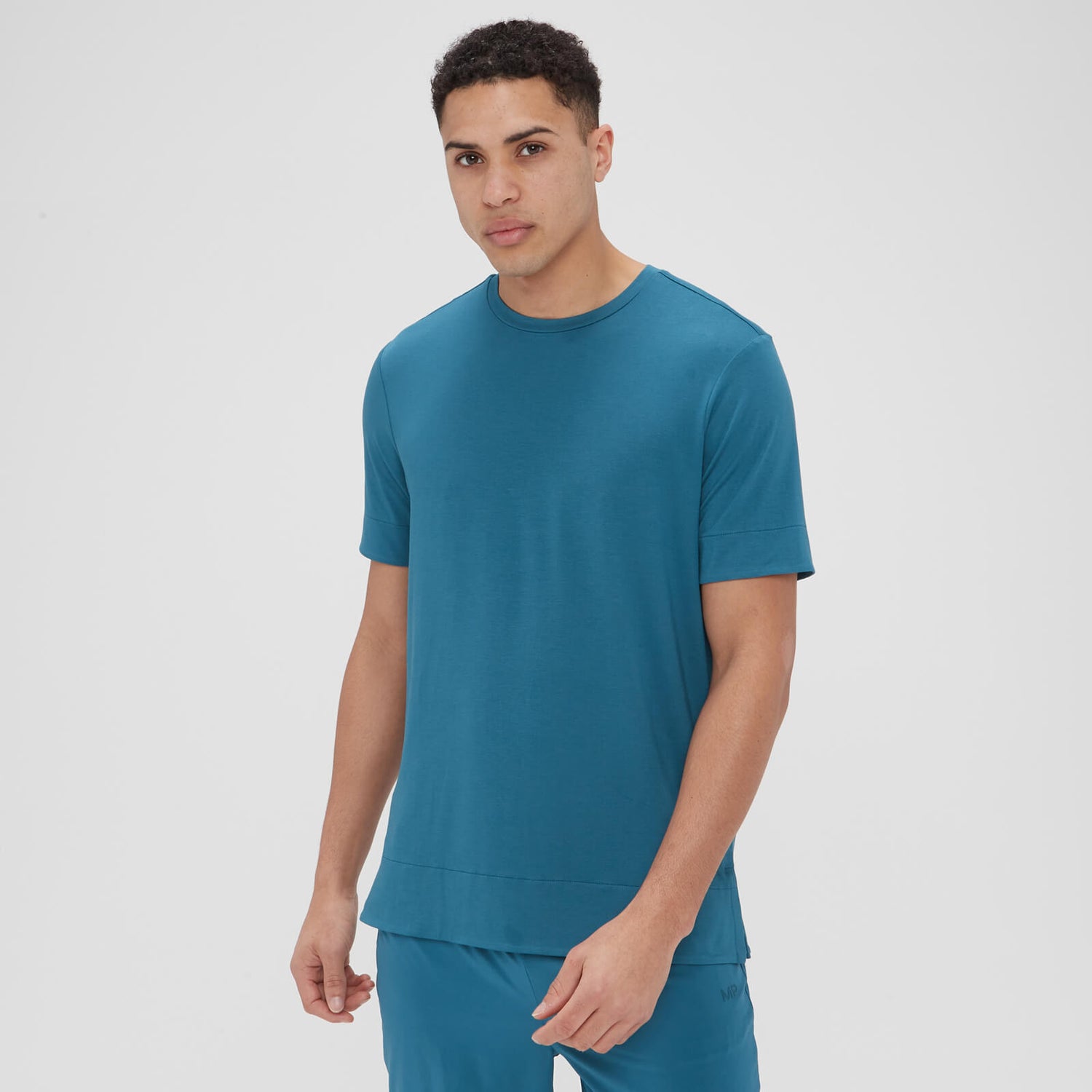 MP Men's Soft Touch Training Short Sleeve TShirt Teal Blue