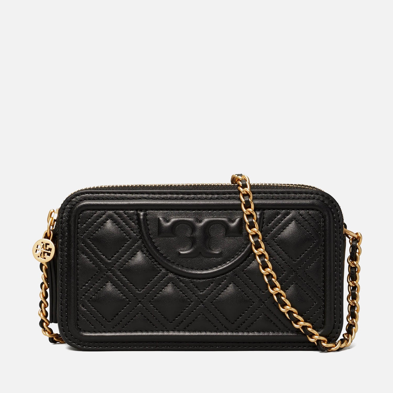 Tory Burch Women's Fleming DoubleZip Mini Bag Black TheHut.de