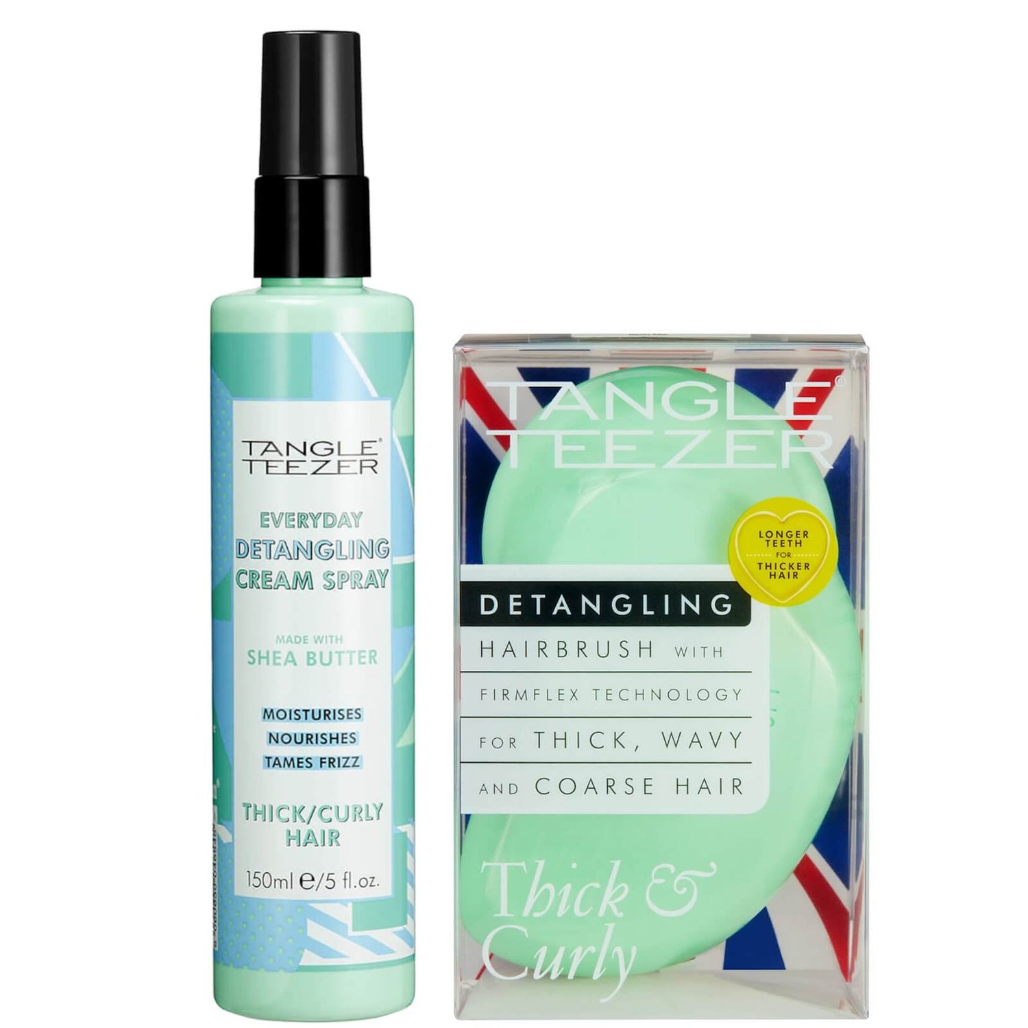 Tangle Teezer Detangling for Thick/Curly Hair Bundle - LOOKFANTASTIC
