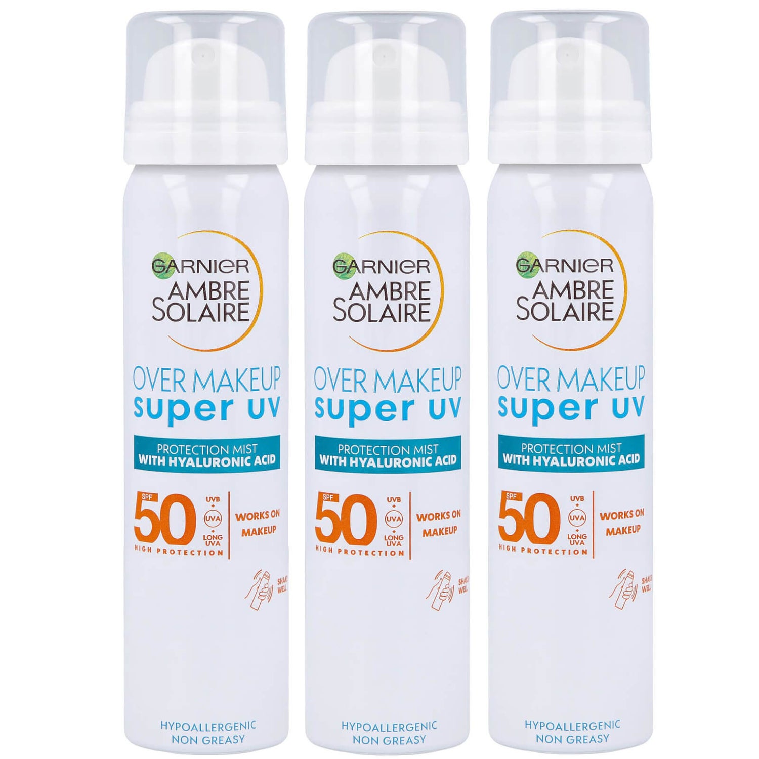Garnier Ambre Solaire Over Makeup Super UV Protection Mist SPF50 75ml 