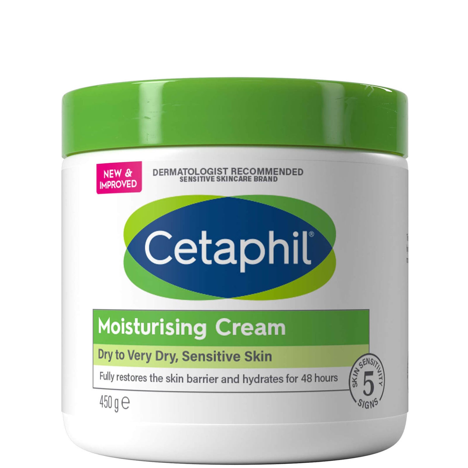 Cetaphil Moisturising Cream 450g LOOKFANTASTIC