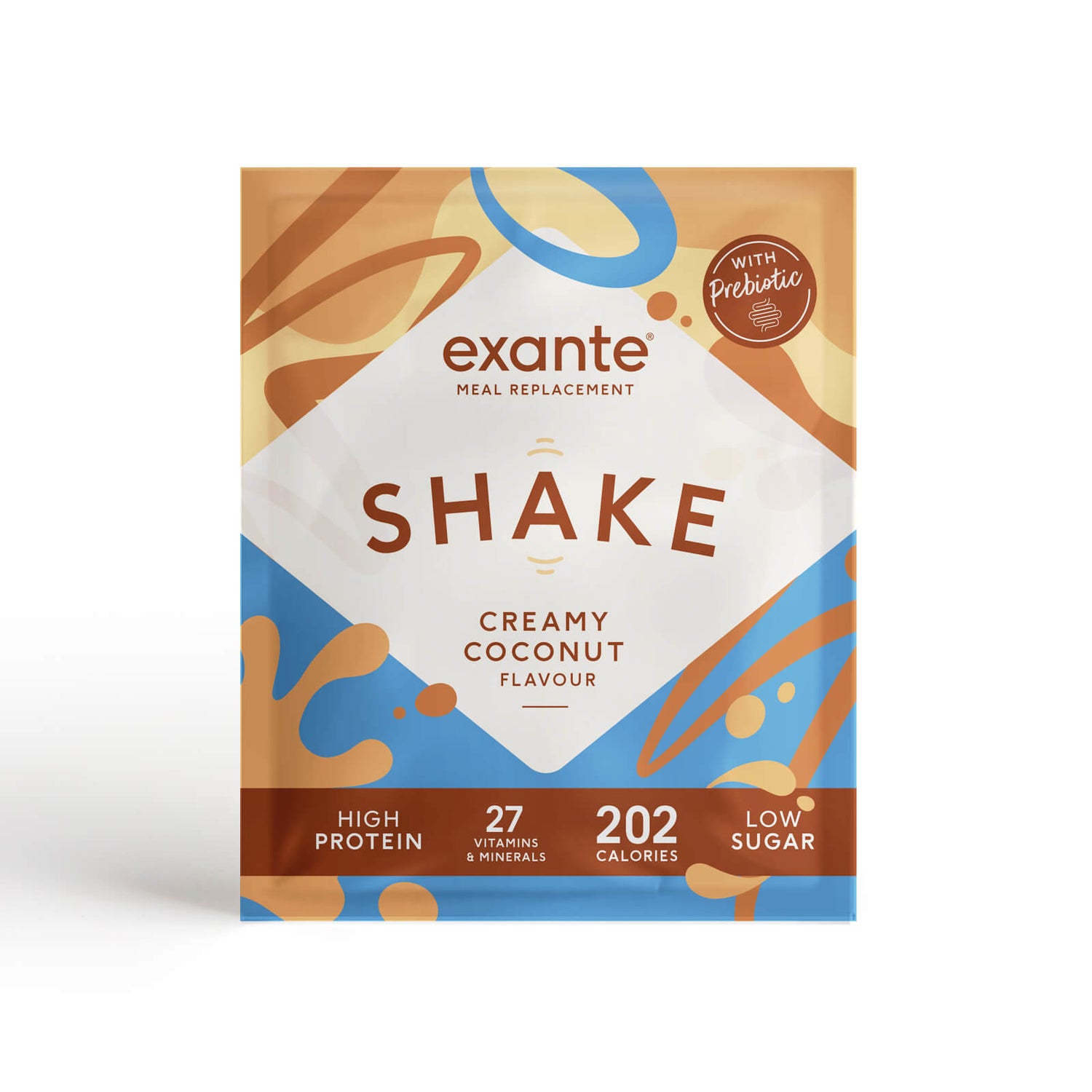 Coconut Flavour Low Sugar Meal Replacement Shake Exante UK
