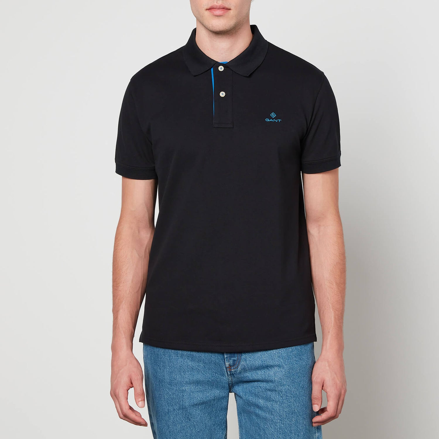 GANT Contrast Collar Cotton-Piqué Polo Shirt | TheHut.com