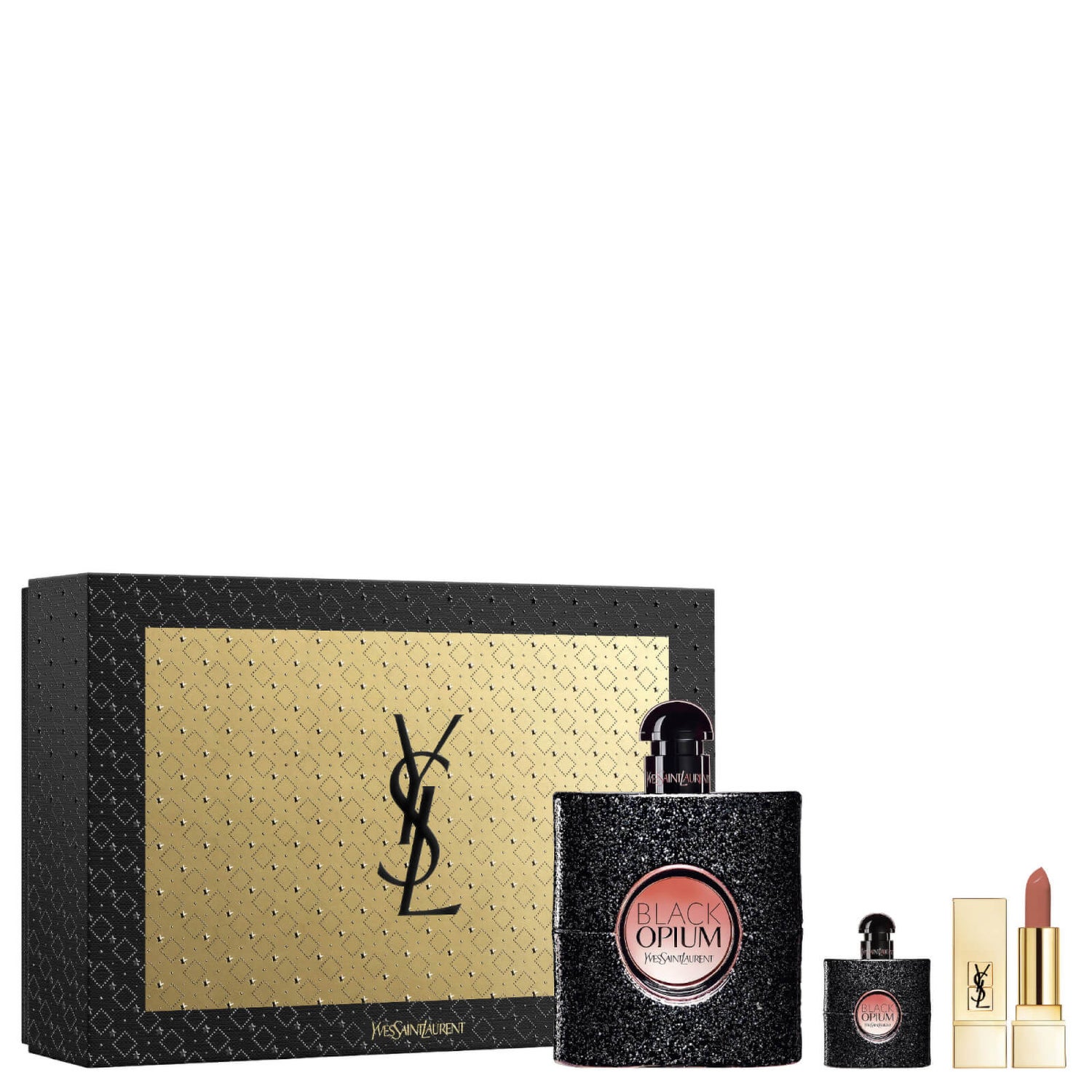 Yves Saint Laurent Deluxe Black Opium Eau de Parfum Gift Set (Worth £ ...